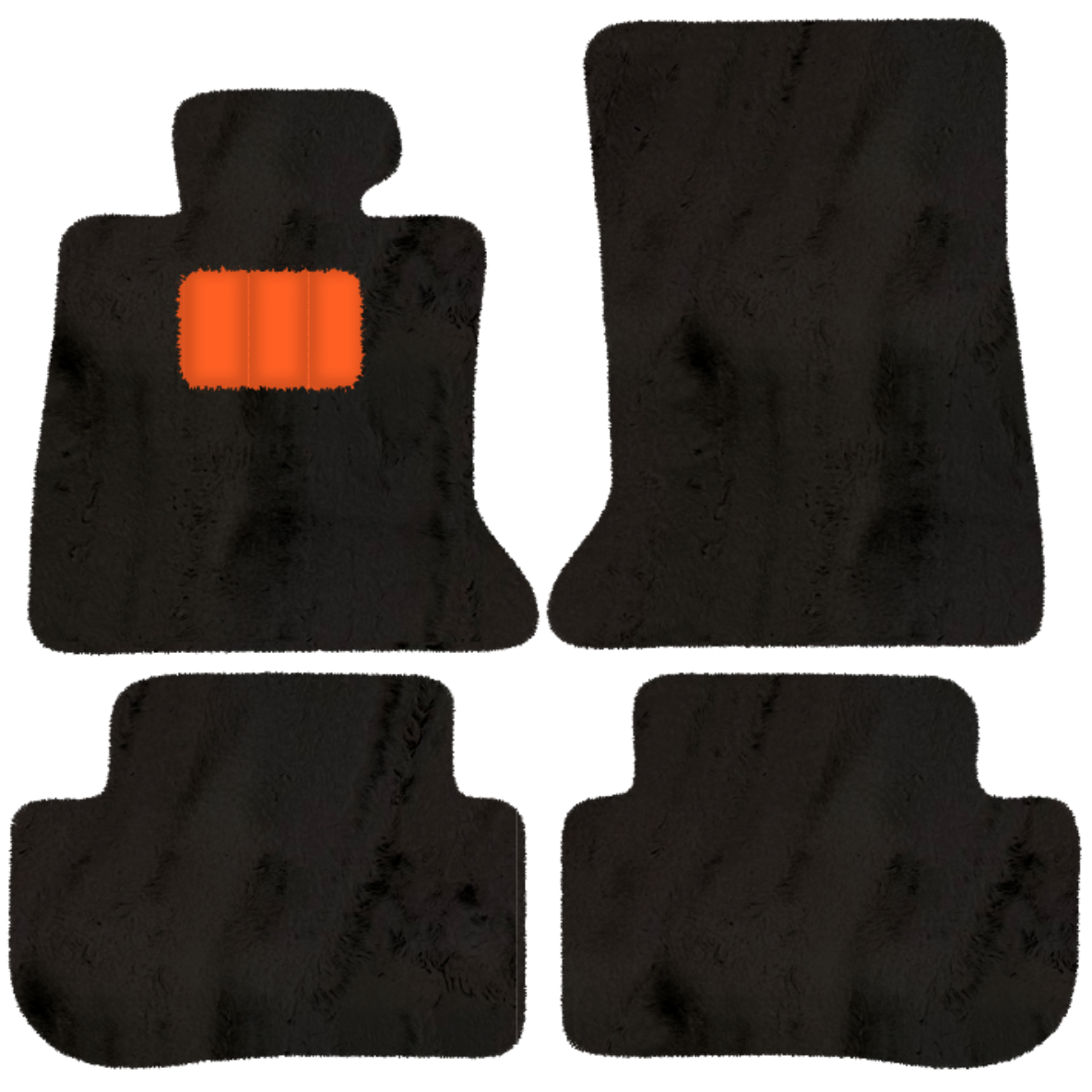 Rolls-Royce RR2 Wraith (2013-2023) Coupe - Sheepskin Length, Various Color Options Custom Fit Premium Velour Floor Mats