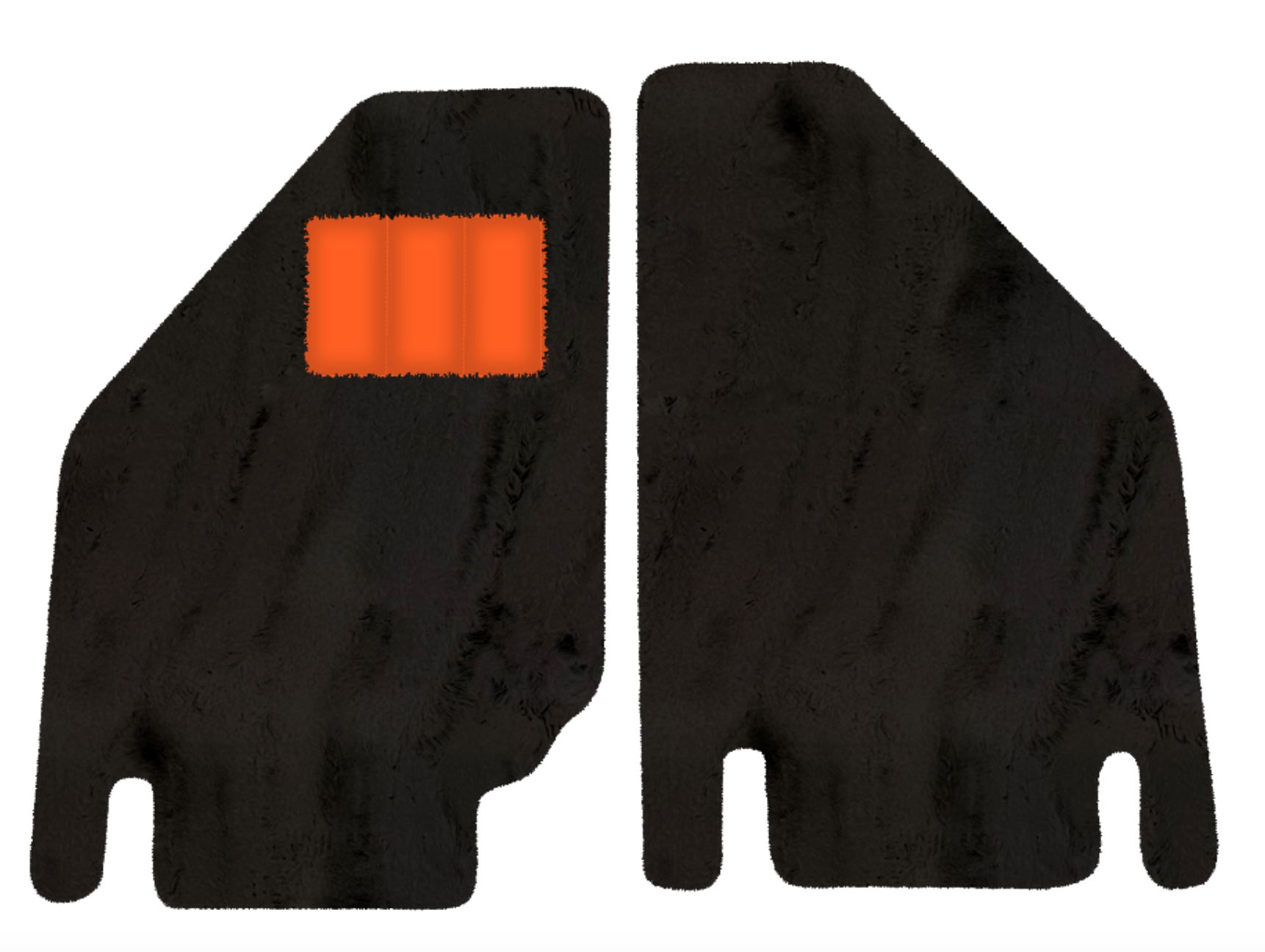 Lamborghini Countach (1974â€“1990) - Sheepskin Length, Various Color Options Custom Fit Premium Velour Floor Mats