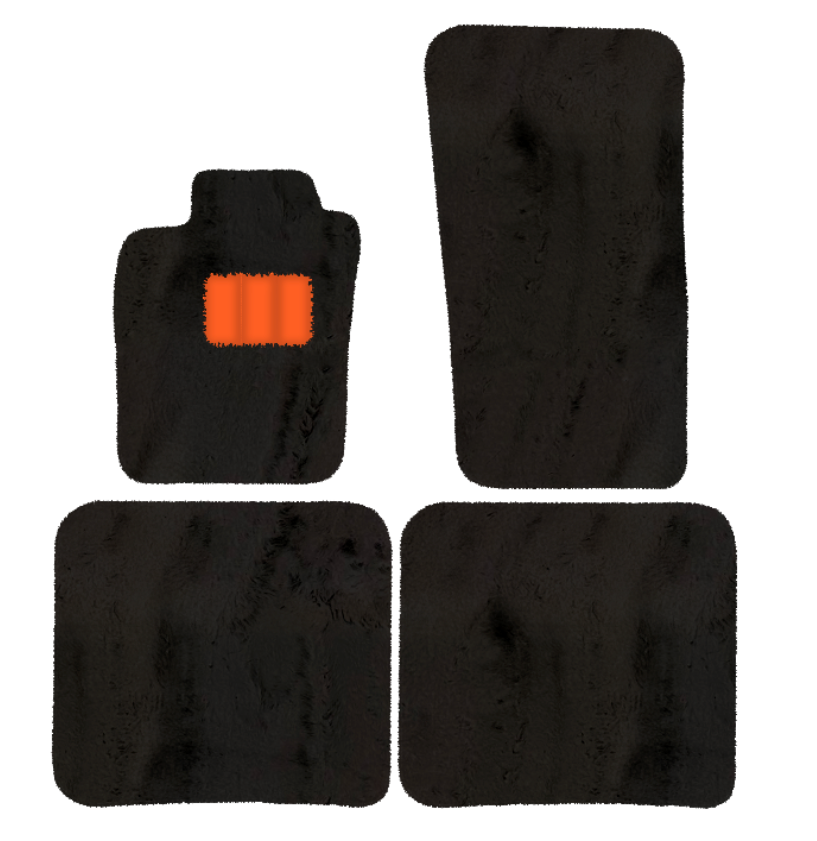 Bentley Flying Spur (2019-2023) - Sheepskin Length, Various Color Options Custom Fit Premium Velour Floor Mats