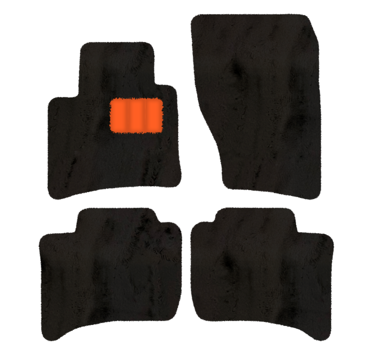 Porsche Cayenne (2010-2018) - Sheepskin Length, Various Color Options Custom Fit Premium Velour Floor Mats