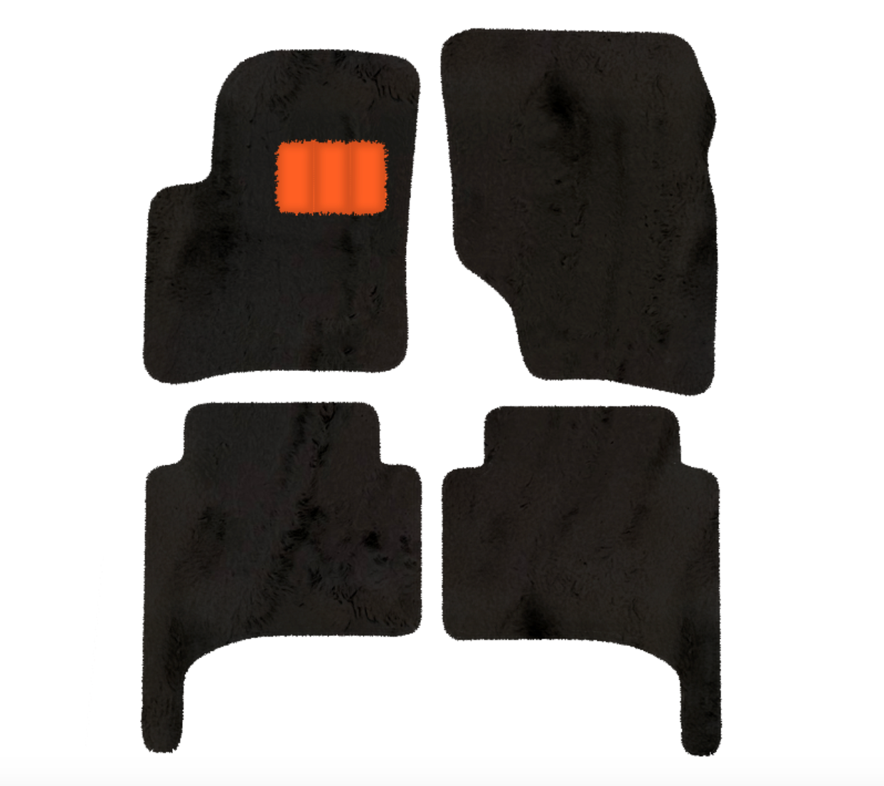 Porsche Cayenne (2003-2010) - Sheepskin Length, Various Color Options Custom Fit Premium Velour Floor Mats