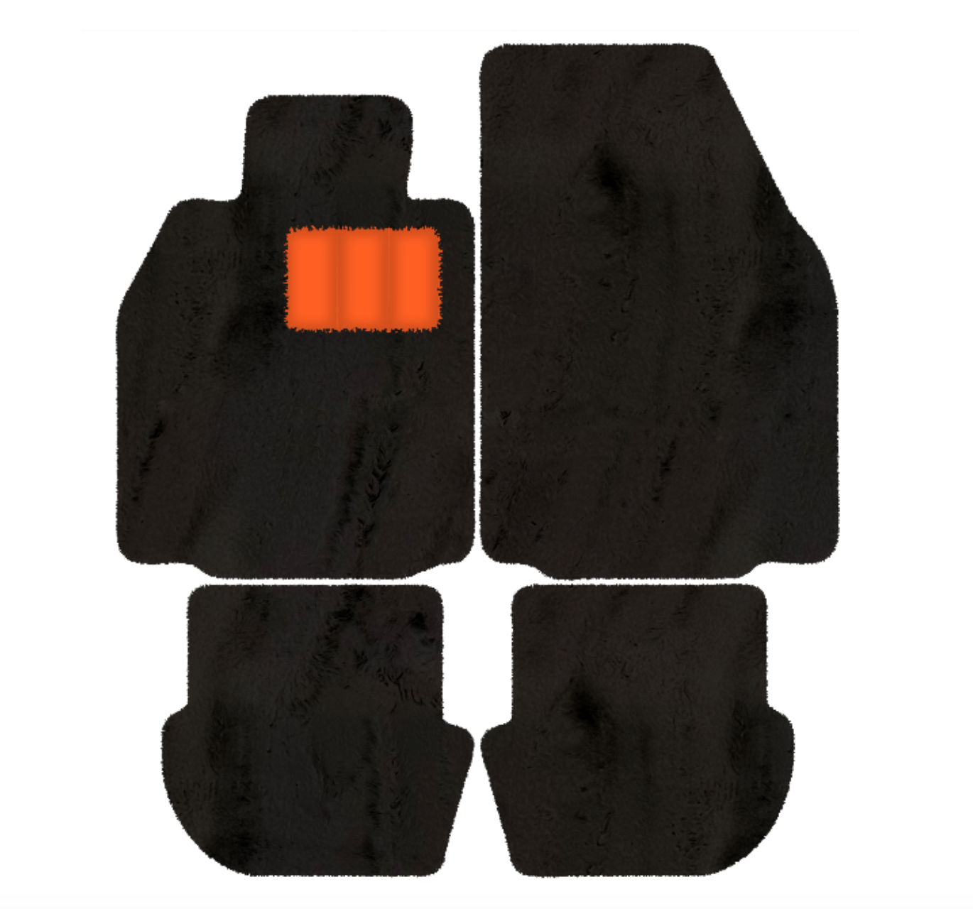 Porsche 911 - 997 (2004-2012) - Sheepskin Length, Various Color Options Custom Fit Premium Velour Floor Mats