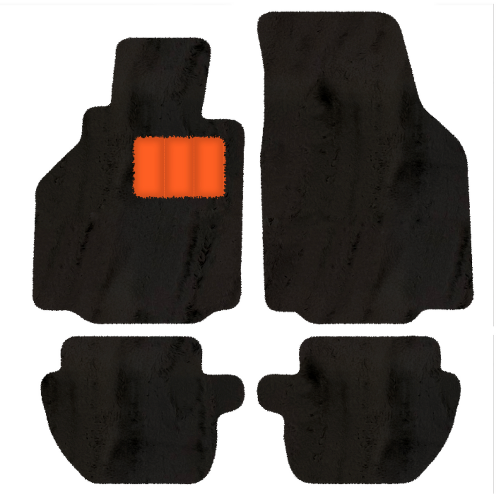 Porsche 911 - 996 (1998-2004) - Sheepskin Length, Various Color Options Custom Fit Premium Velour Floor Mats