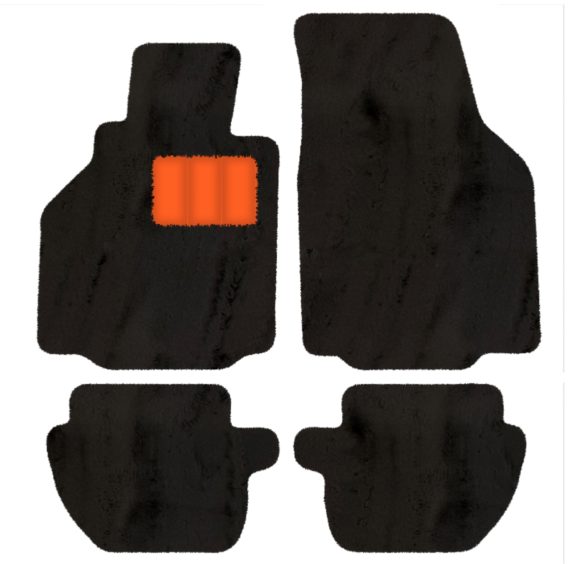 Porsche 911 - 996 (1998-2004) - Sheepskin Length, Various Color Options Custom Fit Premium Velour Floor Mats