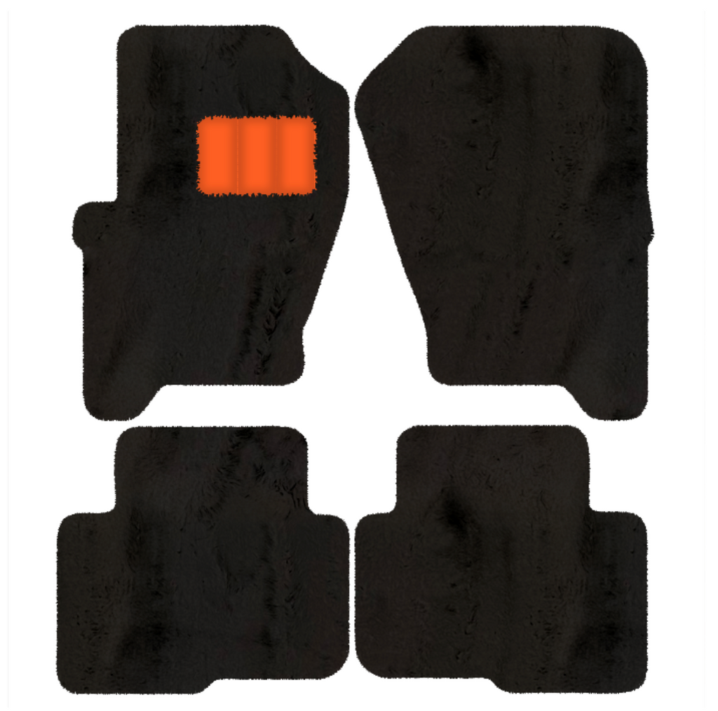 Land Rover Discovery (2004-2009) - Sheepskin Length, Various Color Options Custom Fit Premium Velour Floor Mats