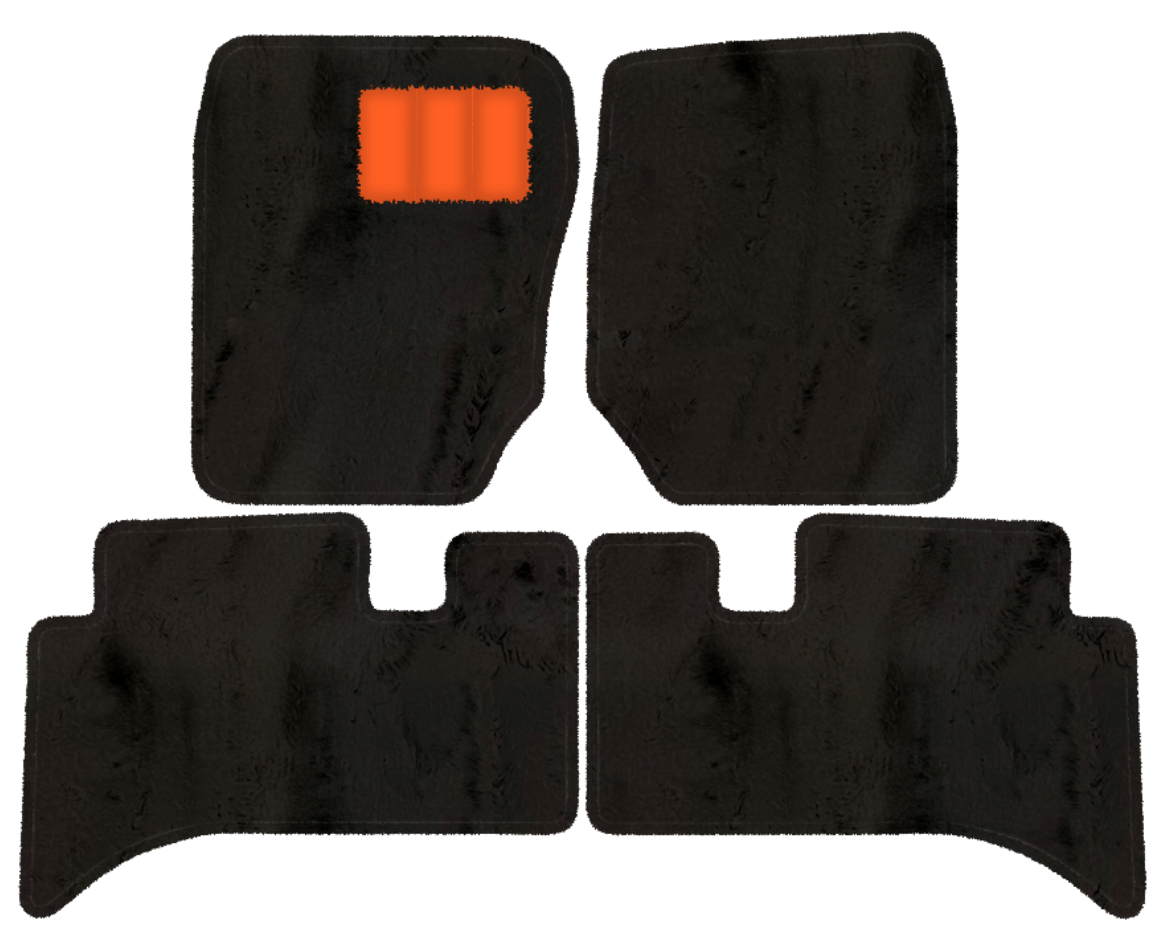 Range Rover (1994-2002) - Sheepskin Length, Various Color Options Custom Fit Premium Velour Floor Mats