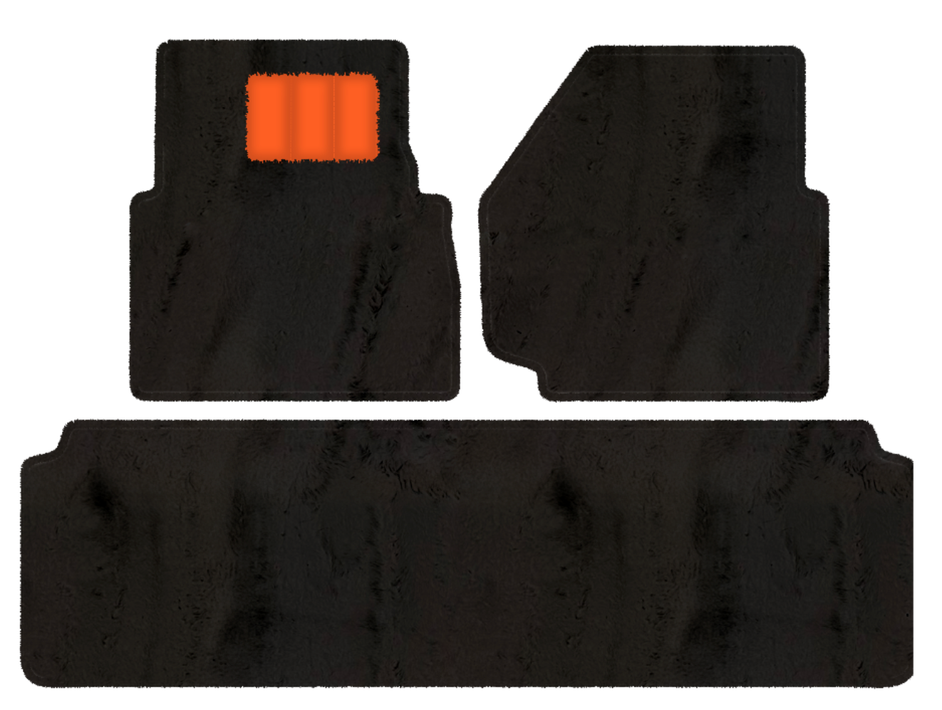 Land Rover Defender 110 (2007-2020) - Sheepskin Length, Various Color Options Custom Fit Premium Velour Floor Mats