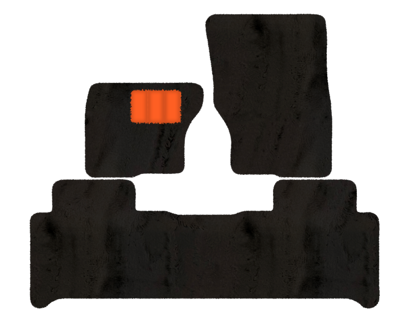 Land Rover Discovery 5-7 Seater (2017-2026) - Sheepskin Length, Various Color Options Custom Fit Premium Velour Floor Mats