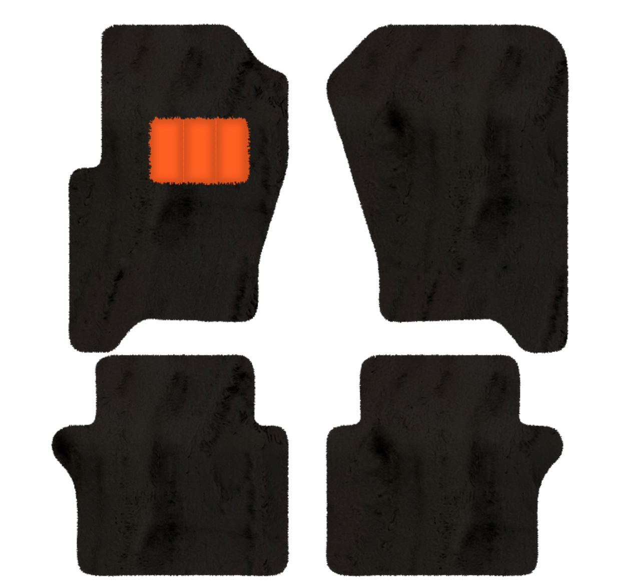 Range Rover Sport (2010-2013) - Sheepskin Length, Various Color Options Custom Fit Premium Velour Floor Mats