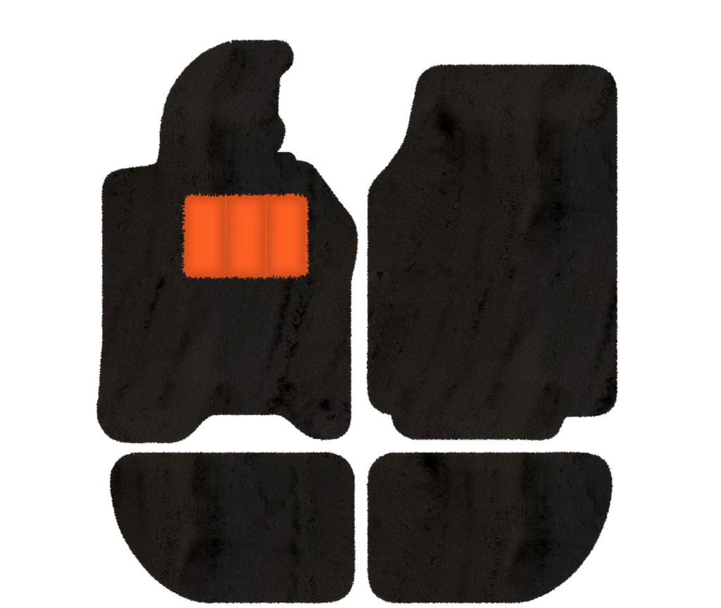 Porsche 944 (1981-1991) - Sheepskin Length, Various Color Options Custom Fit Premium Velour Floor Mats