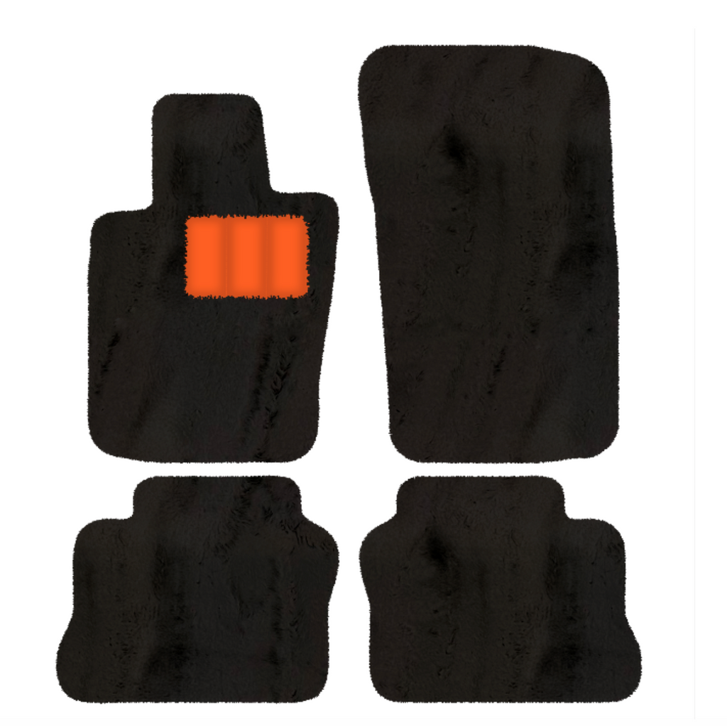 Porsche Panamera (2009-2016) - Sheepskin Length, Various Color Options Custom Fit Premium Velour Floor Mats