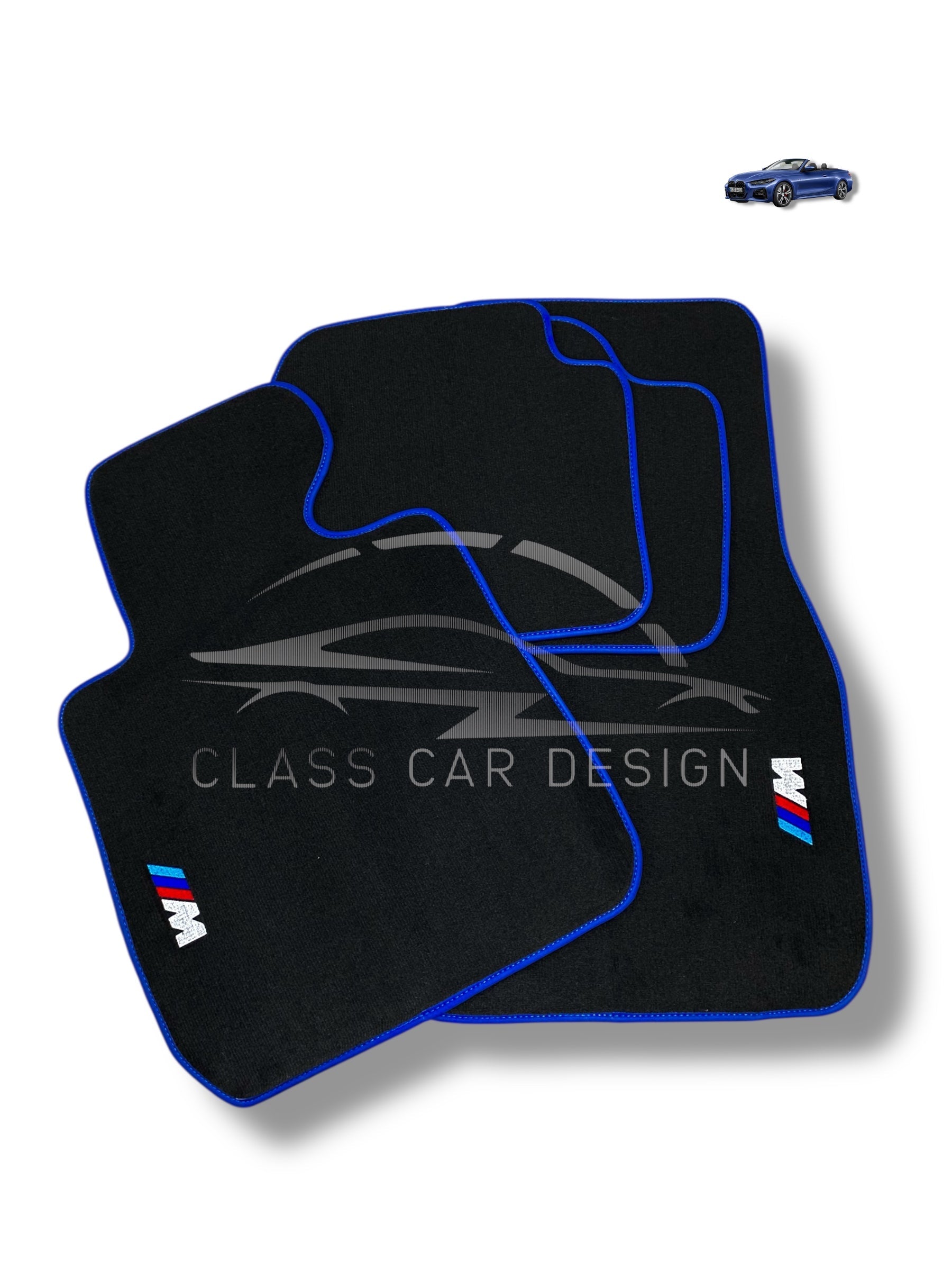 BMW 3 Series E91 Floor Mats (2005–2012) – Custom Fit Luxury Velour Car Mats – Premium Carpet Set