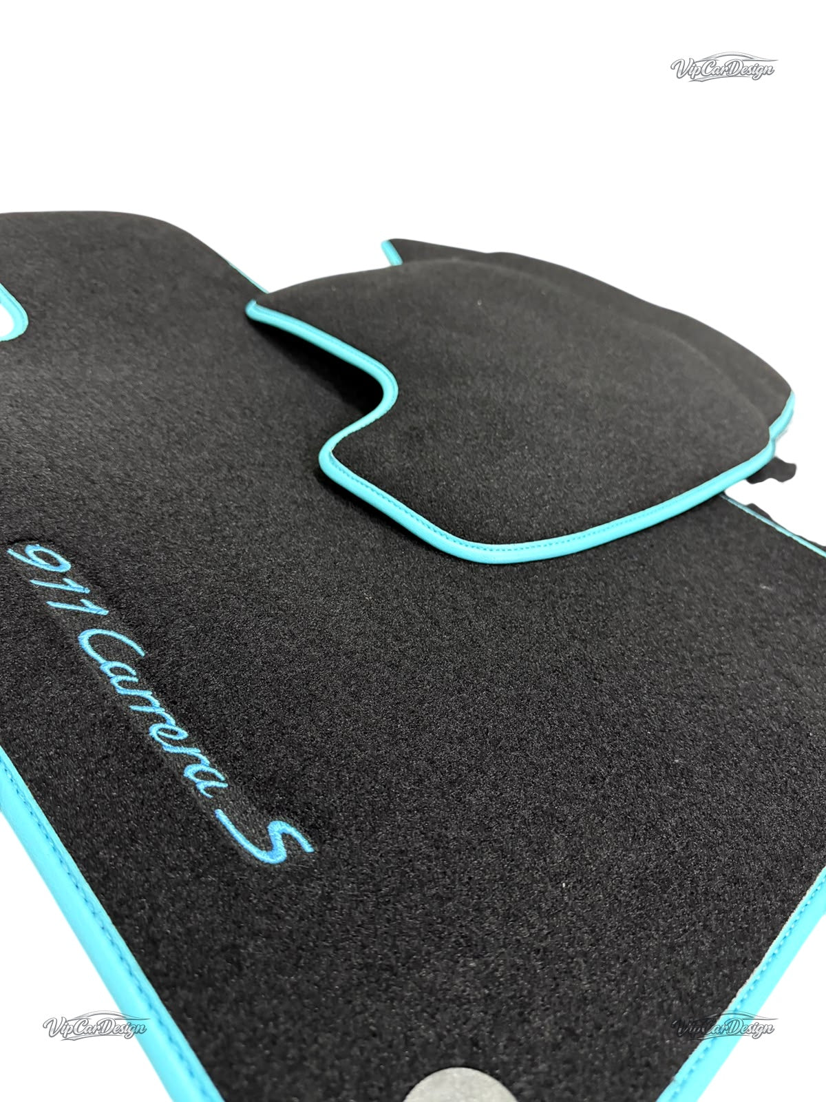 Porsche Classic 911 (1963-1989) Custom Fit Floor Mats 911 Carrera Logo - Rear Floor Mats | VipCarDesign