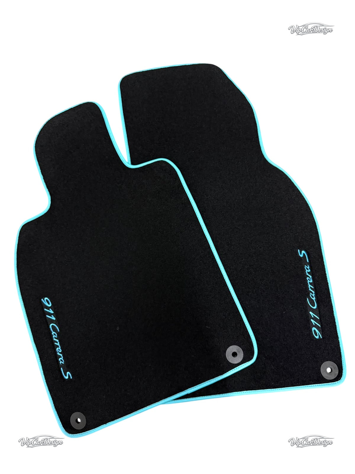 Porsche 911 - 964 (1989-1994) Custom Fit Floor Mats 911 Carrera Logo - Close-Up Texture | VipCarDesign