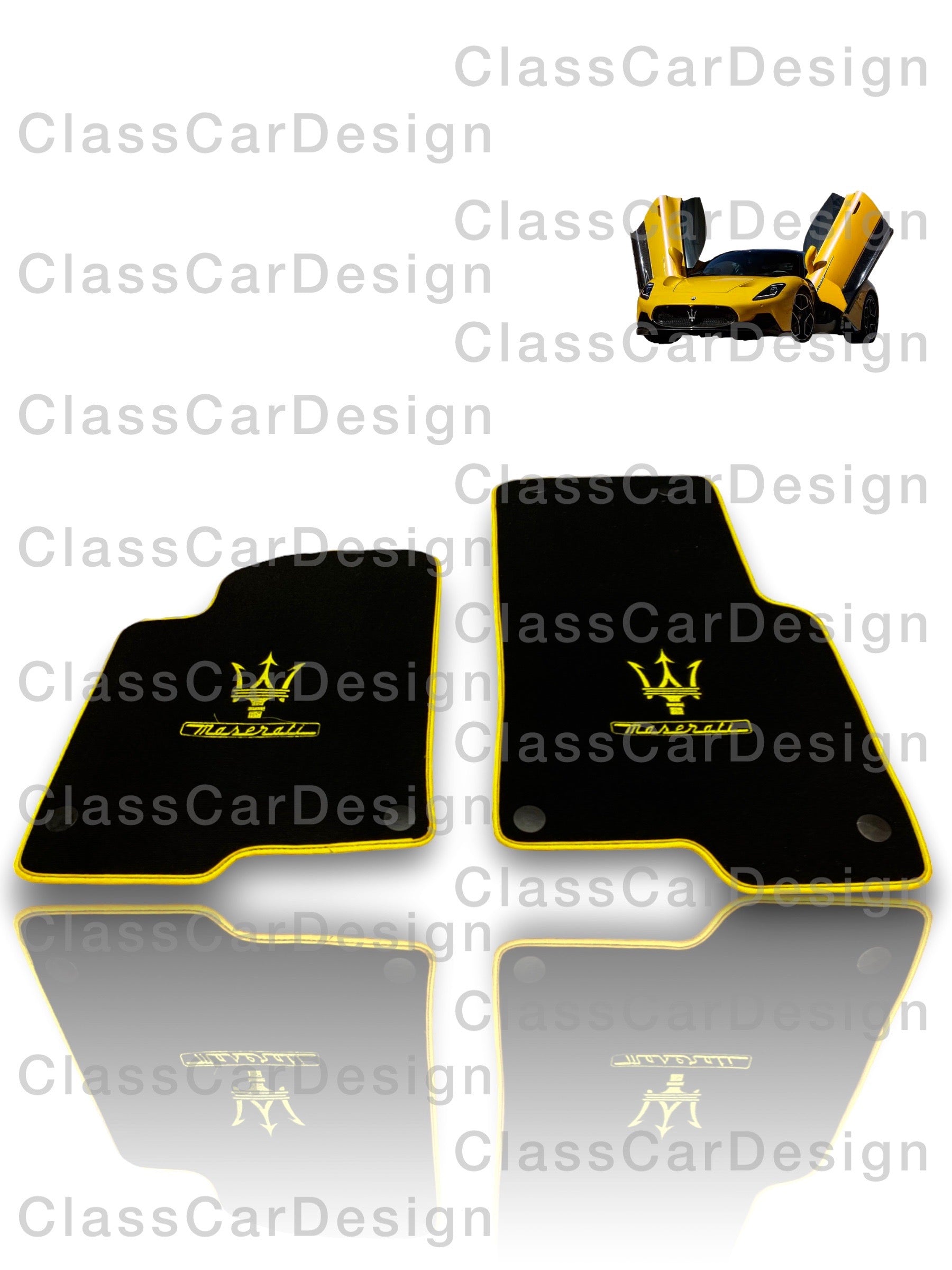 Maserati GranTurismo S (2008-2012) Floor Mats – Custom Fit Velour Luxury Carpet Set