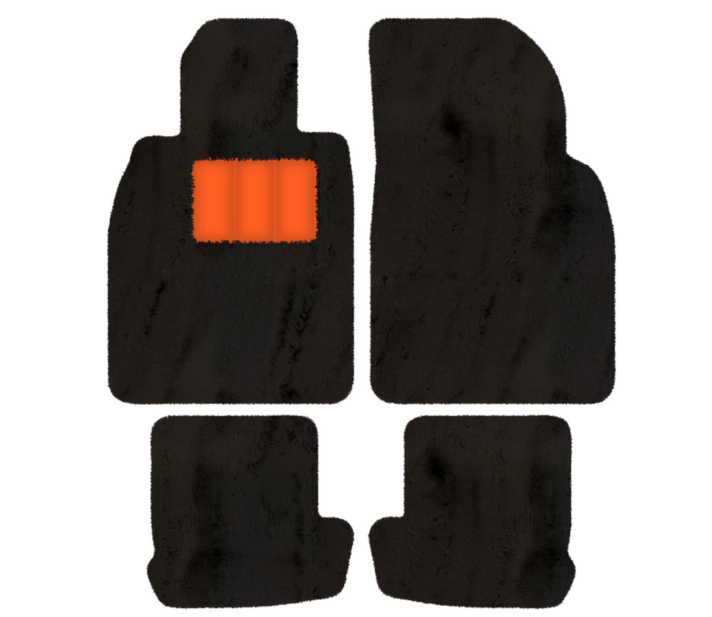Porsche 911 - 991 (2012-2019) - Sheepskin Length, Various Color Options Custom Fit Premium Velour Floor Mats