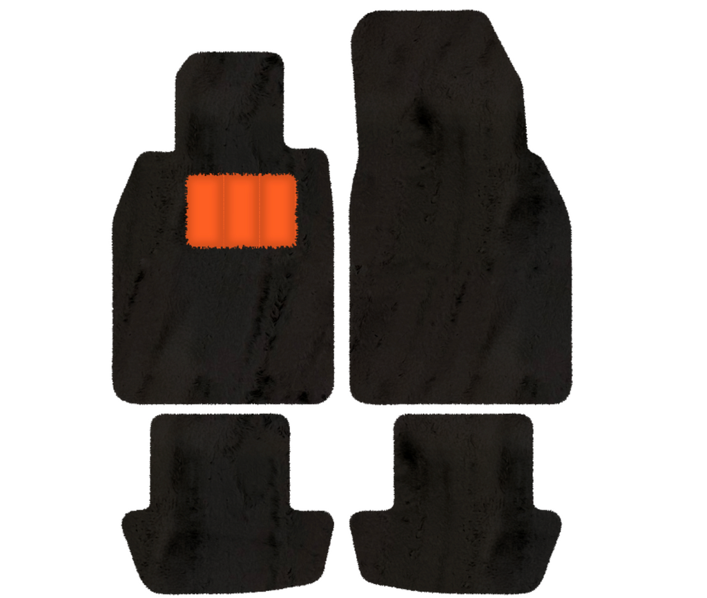 Porsche 911 - 992 (2019-2026) - Sheepskin Length, Various Color Options Custom Fit Premium Velour Floor Mats