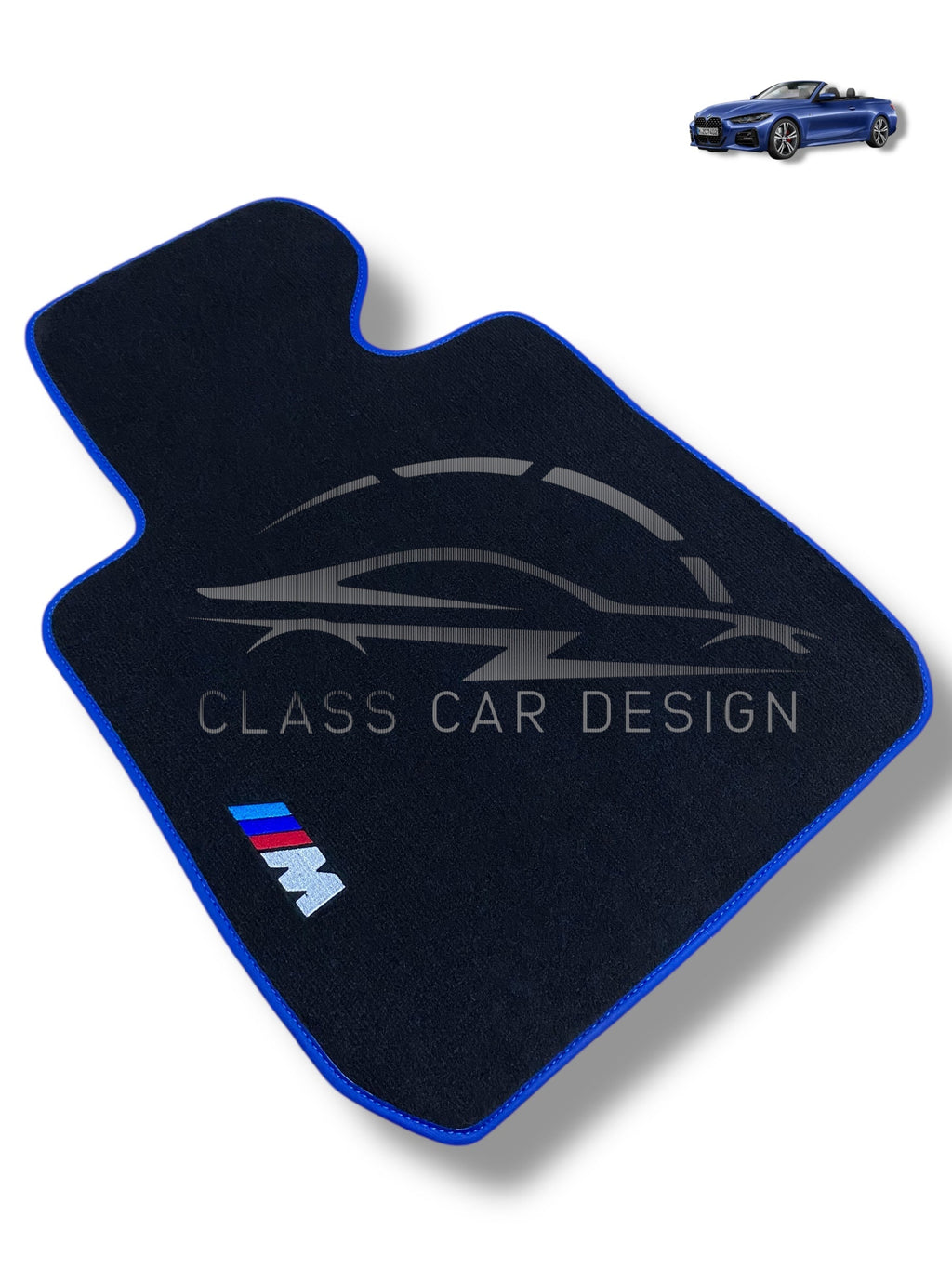 BMW 4 Series G22 Coupe Floor Mats (2021–2025) - Custom Fit Velour Luxury Carpet Set