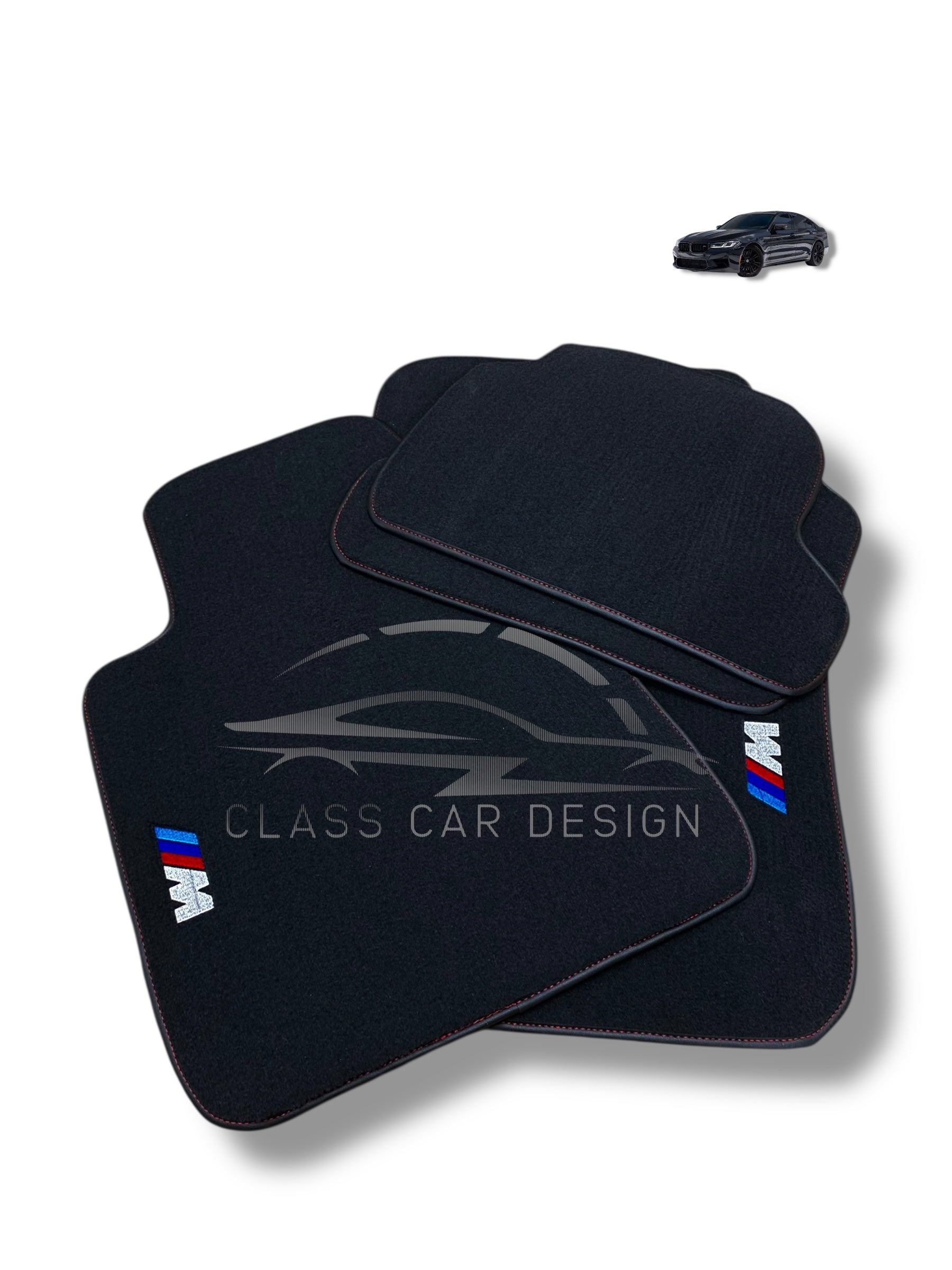 BMW 4 Series G22 Coupe Floor Mats (2021–2025) – Custom Fit Velour Luxury Carpet Set