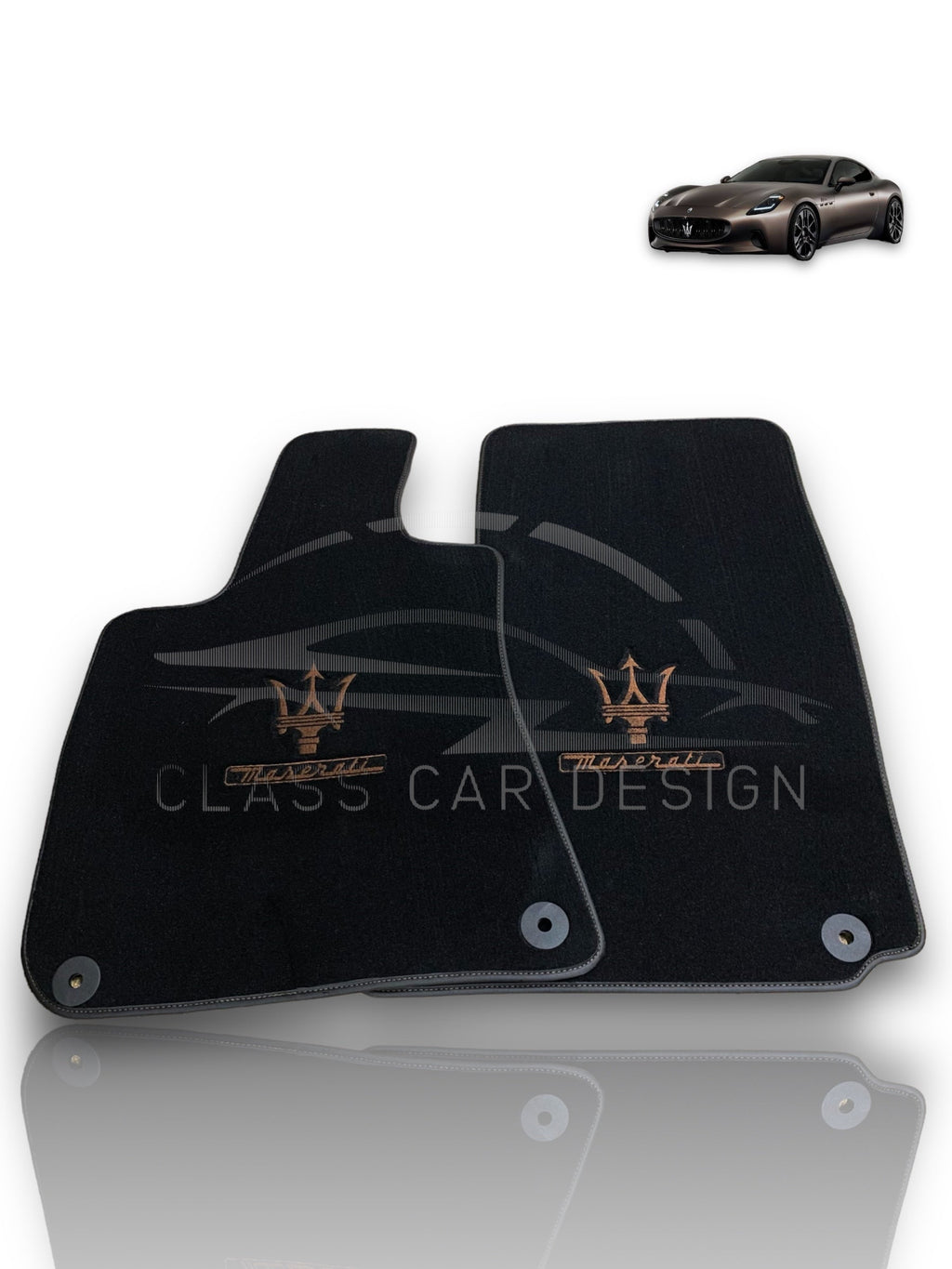 Maserati Quattroporte Floor Mats (2003–2012) – Custom Fit Luxury Velour Carpet Set