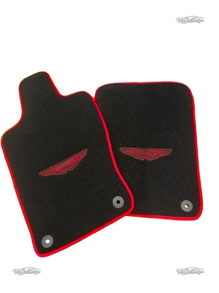 Aston Martin V12 Vanquish (2001-2005) Custom Fit Floor Mats - Close-Up Detail | VipCarDesign