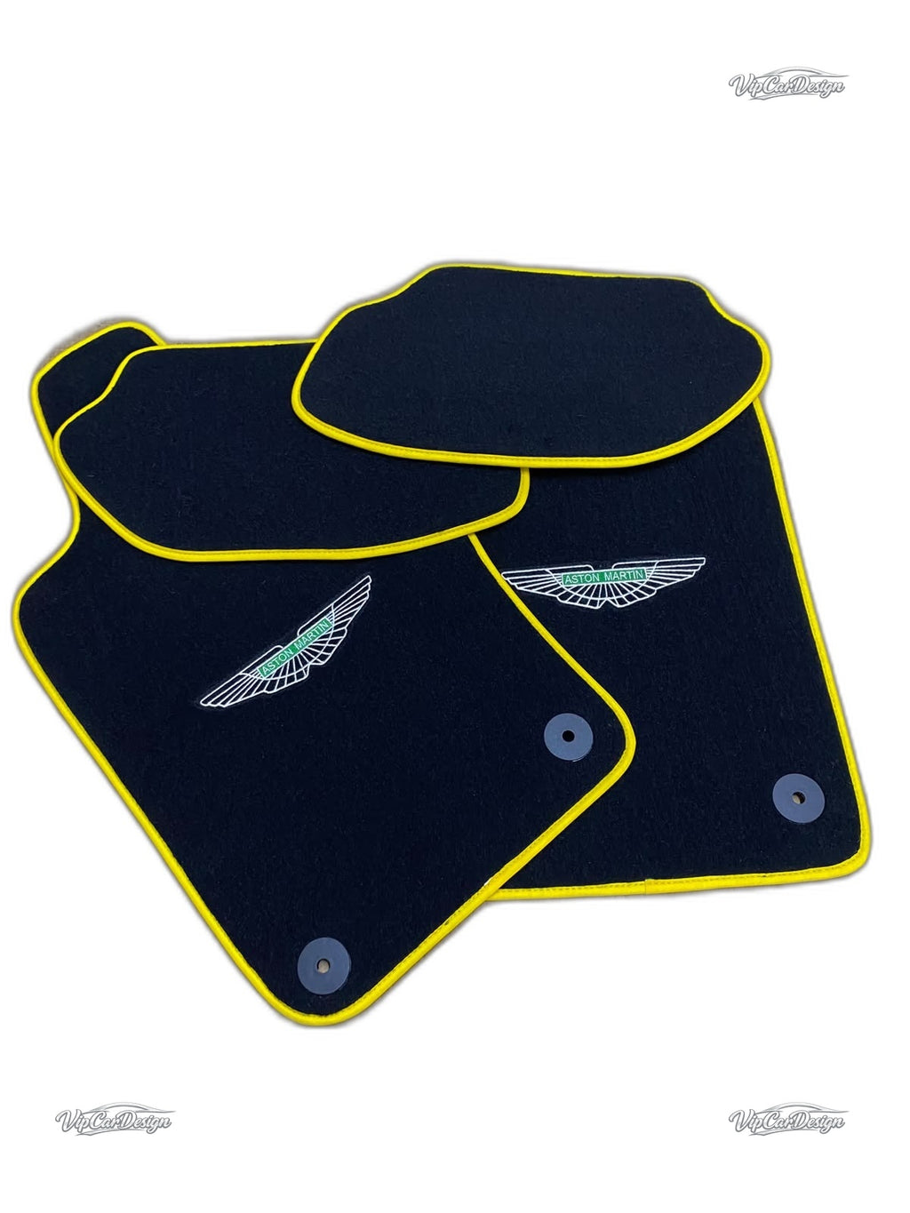 Aston Martin DB9 (2004-2016) Custom Fit Floor Mats - Edge Color Detail | VipCarDesign