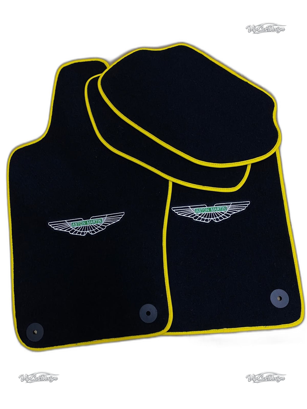 Aston Martin DB9 (2004-2016) Custom Fit Floor Mats - Stitching Detail | VipCarDesign