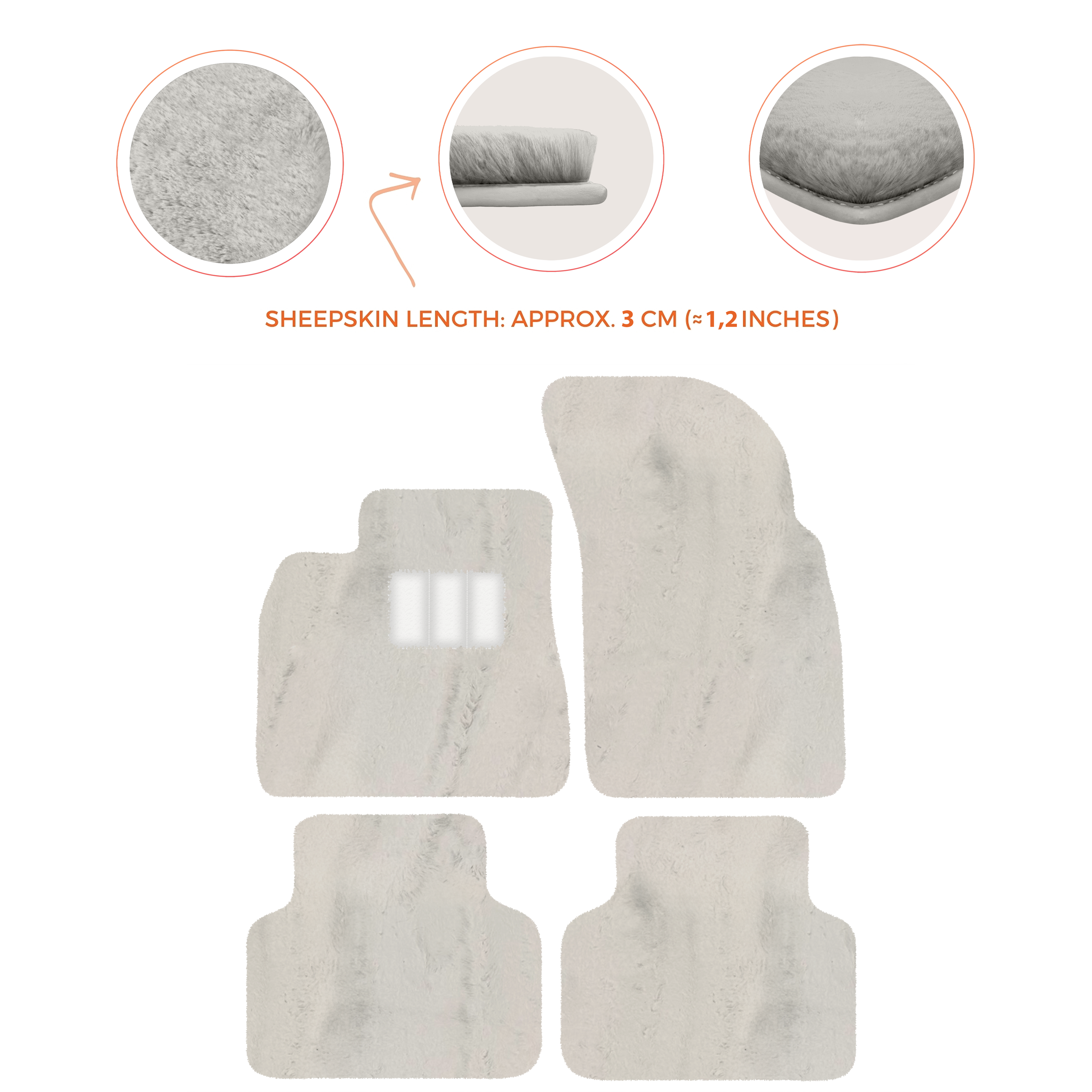 Bentley Bentayga (2015-2023) - Sheepskin Length, Various Color Options Custom Fit Premium Velour Floor Mats
