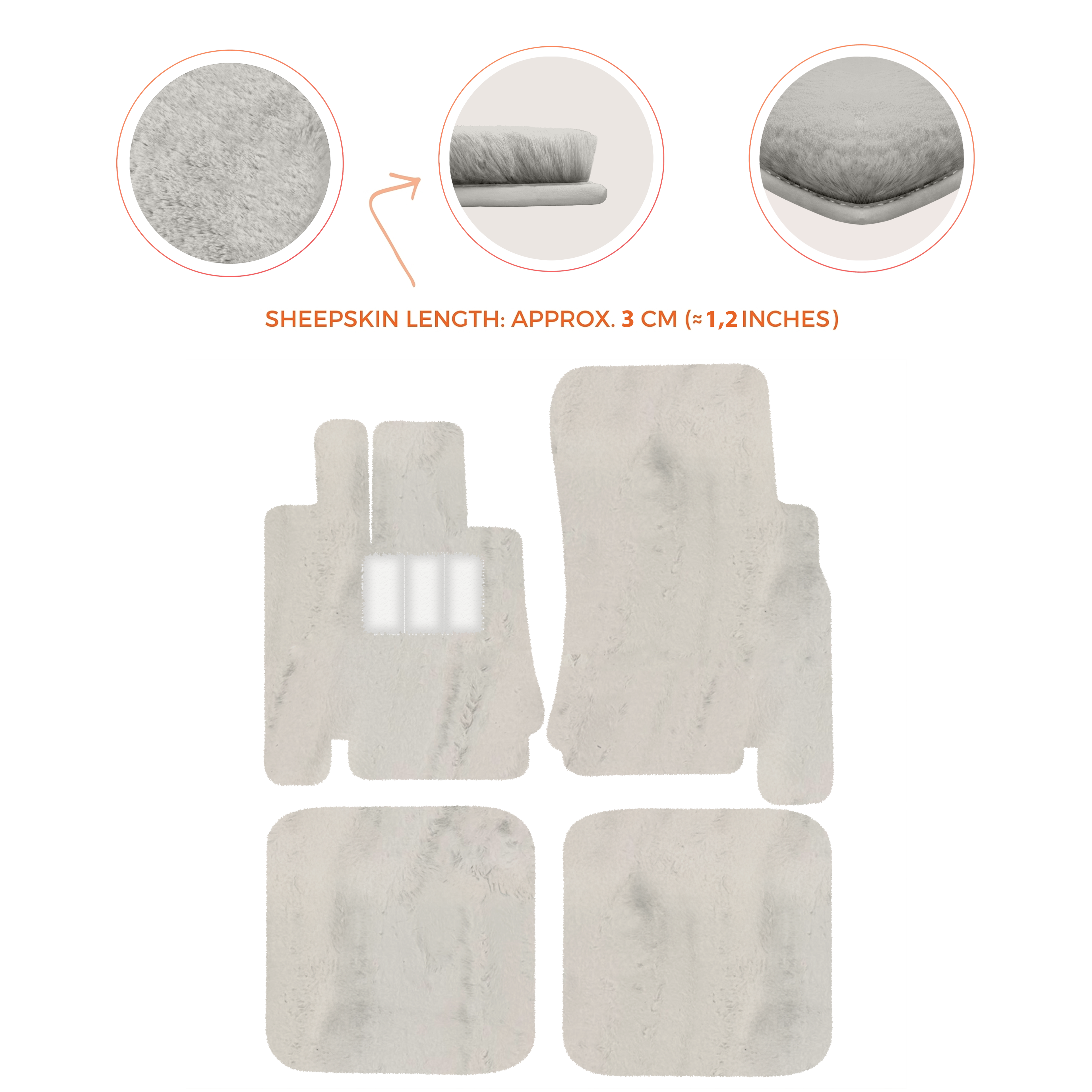 Bentley Arnage Green Label (1998-2009) - Sheepskin Length, Various Color Options Custom Fit Premium Velour Floor Mats