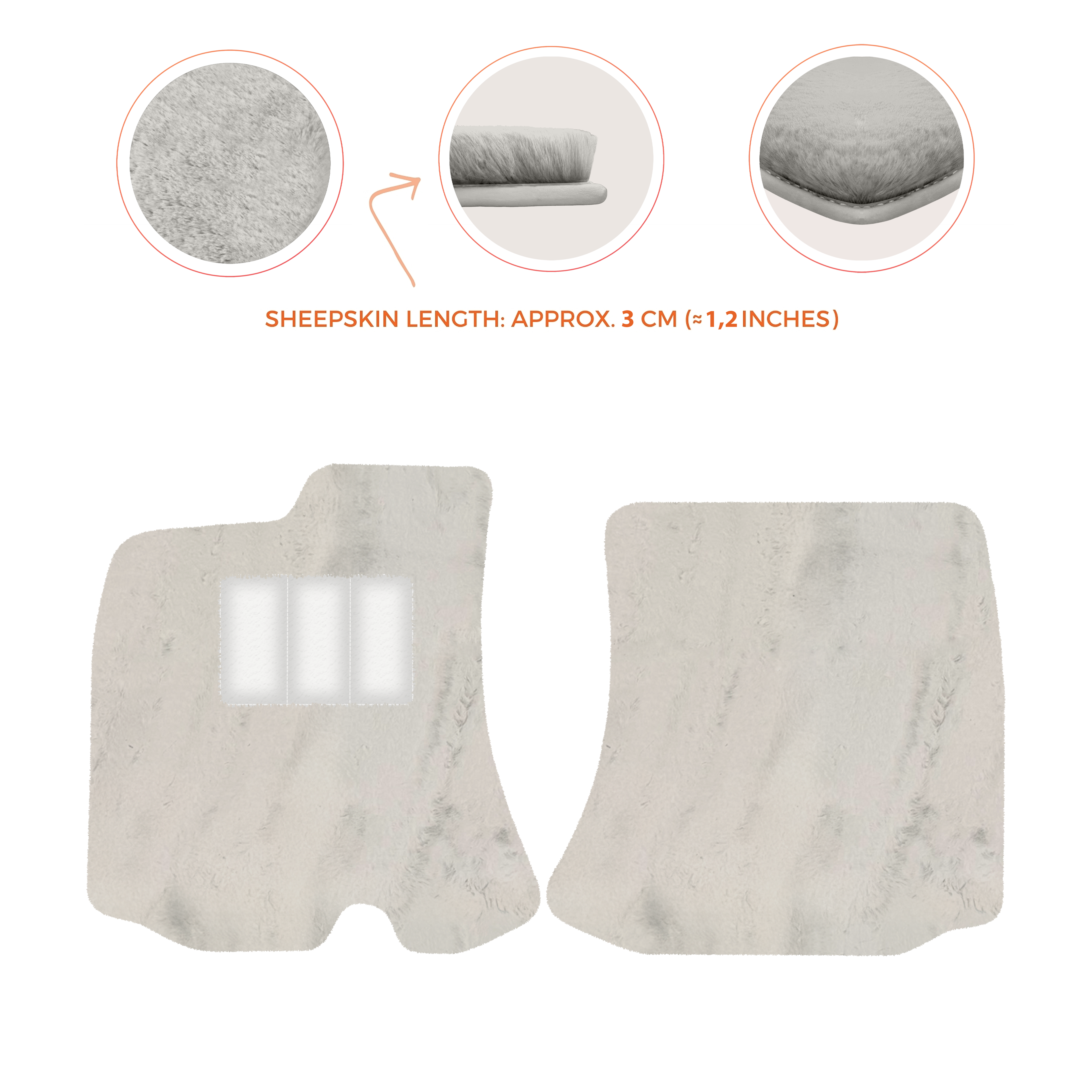 Ferrari Roma (2021-2024) - Sheepskin Length, Various Color Options Custom Fit Premium Velour Floor Mats