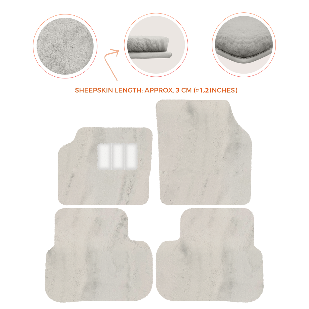 Land Rover Discovery Sport (2015-2019) - Sheepskin Length, Various Color Options Custom Fit Premium Velour Floor Mats