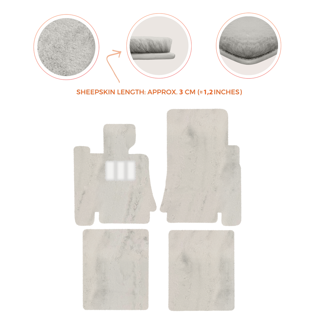 Bentley Arnage Red Label RL (1998-2009) - Sheepskin Length, Various Color Options Custom Fit Premium Velour Floor Mats