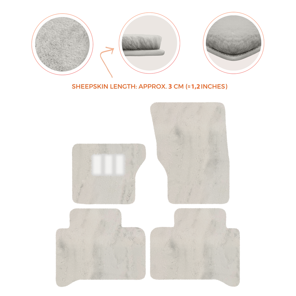 Range Rover Sport (2013-2022) - Sheepskin Length, Various Color Options Custom Fit Premium Velour Floor Mats