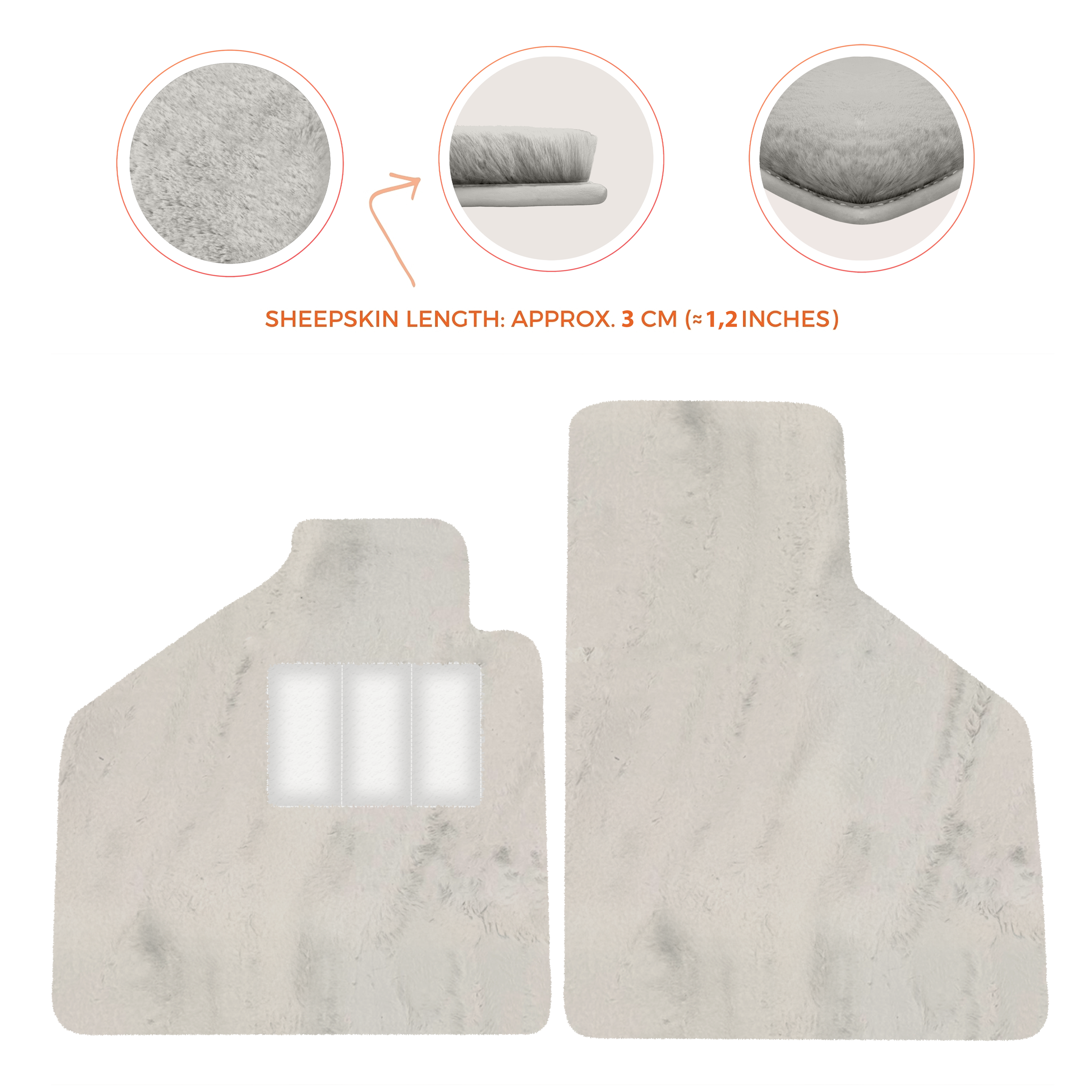 Lamborghini Diablo (1990-2001) - Sheepskin Length, Various Color Options Custom Fit Premium Velour Floor Mats