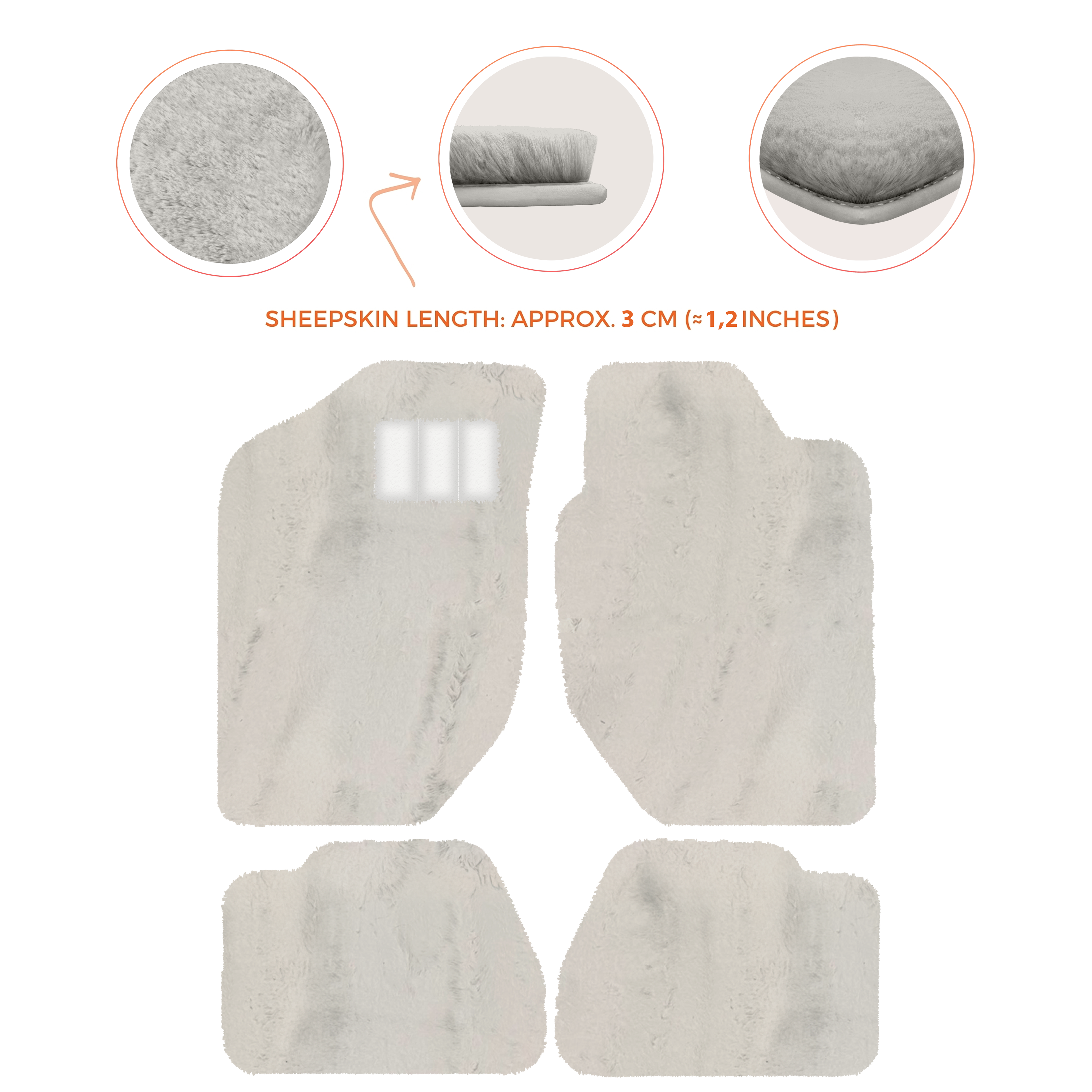 Land Rover Freelander (1997-2003) - Sheepskin Length, Various Color Options Custom Fit Premium Velour Floor Mats