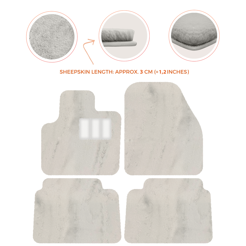 Land Rover Discovery Sport (2019-2026) - Sheepskin Length, Various Color Options Custom Fit Premium Velour Floor Mats