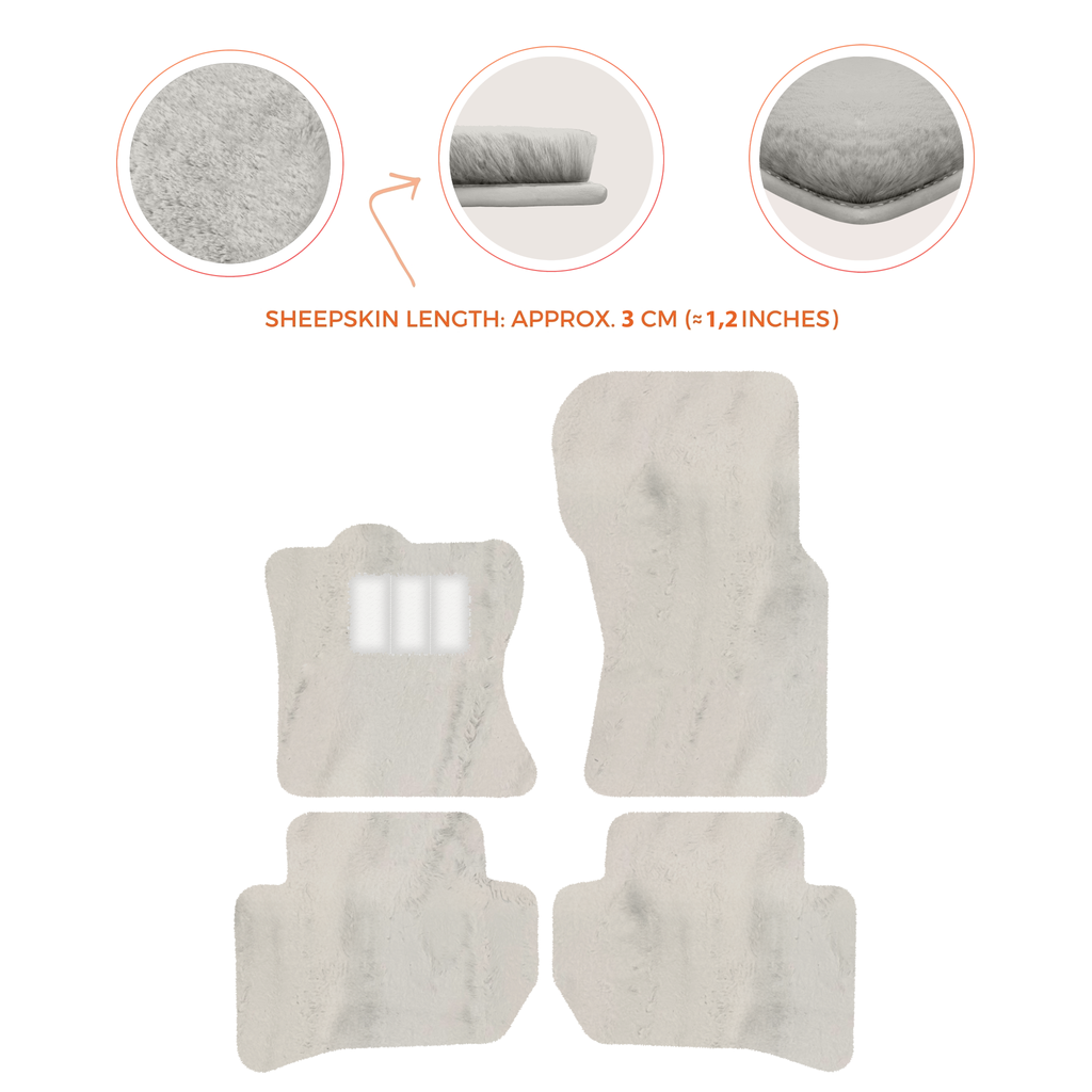 Range Rover Velar (2017-2024) - Sheepskin Length, Various Color Options Custom Fit Premium Velour Floor Mats