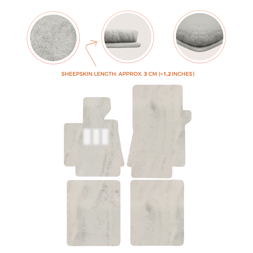 Bentley Arnage T (1998-2009) - Sheepskin Length, Various Color Options Custom Fit Premium Velour Floor Mats