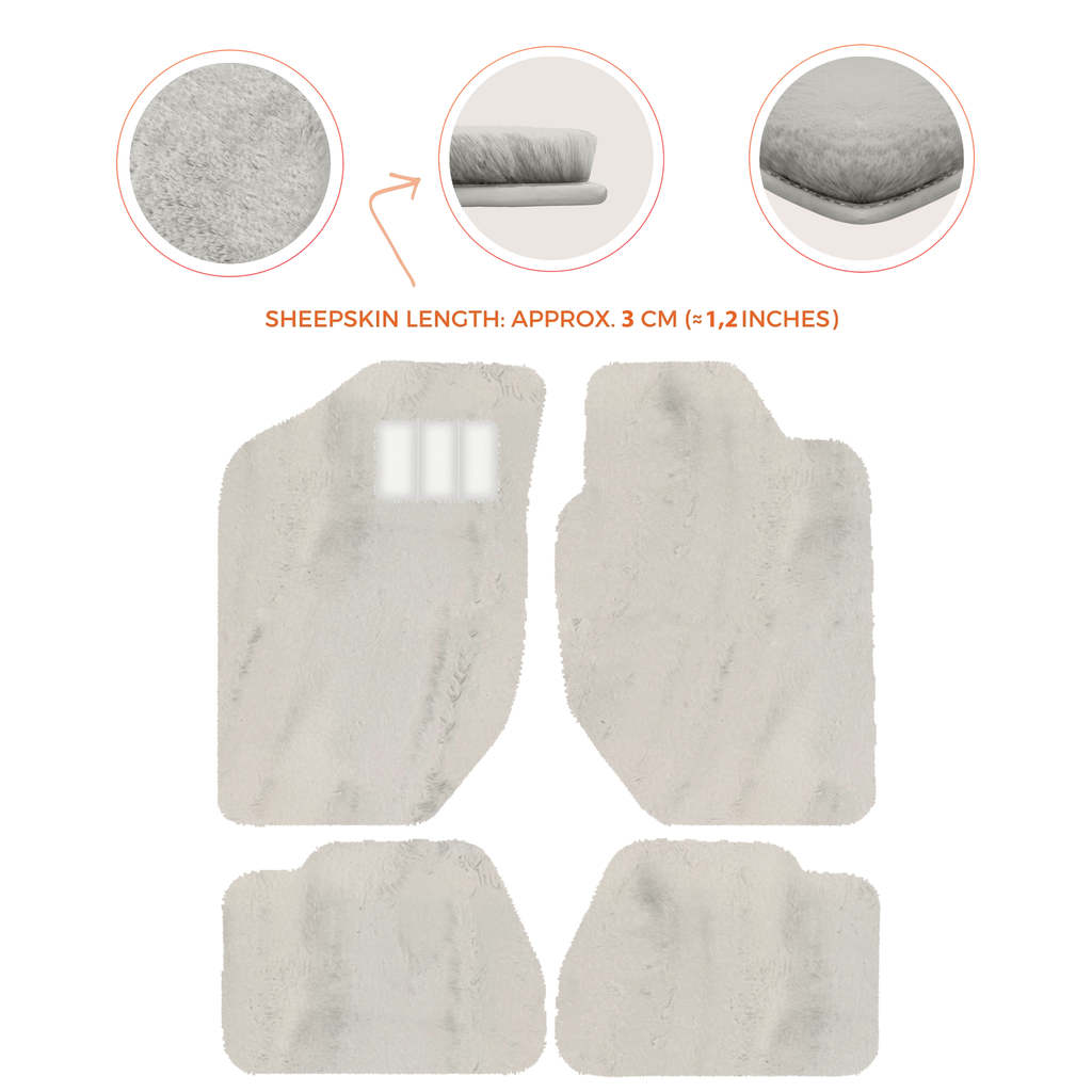 Land Rover Freelander (1997-2003) - Sheepskin Length, Various Color Options Custom Fit Premium Velour Floor Mats