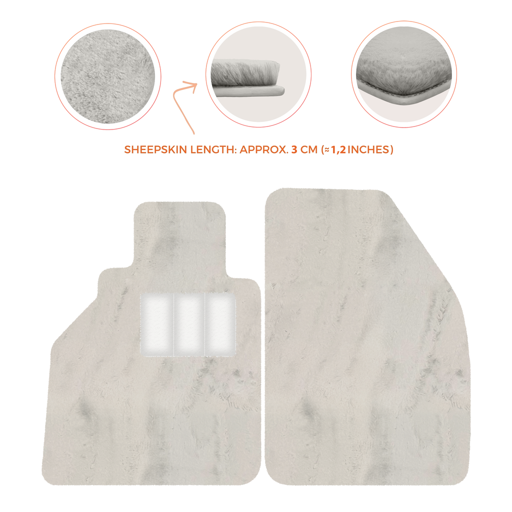 Porsche 986 Boxster (1996-2004) - Sheepskin Length, Various Color Options Custom Fit Premium Velour Floor Mats