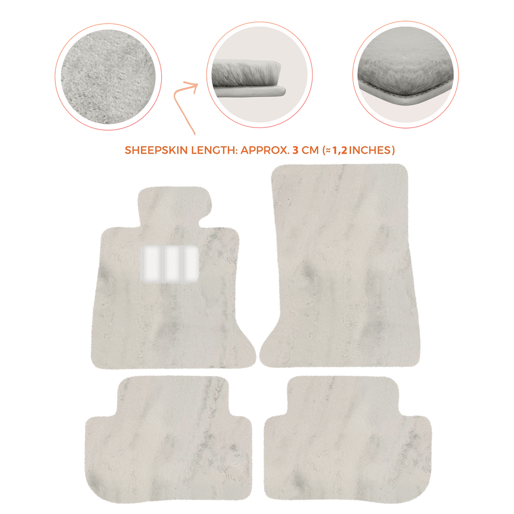 Rolls-Royce RR2 Dawn (2015-2023) Convertible - Sheepskin Length, Various Color Options Custom Fit Premium Velour Floor Mats
