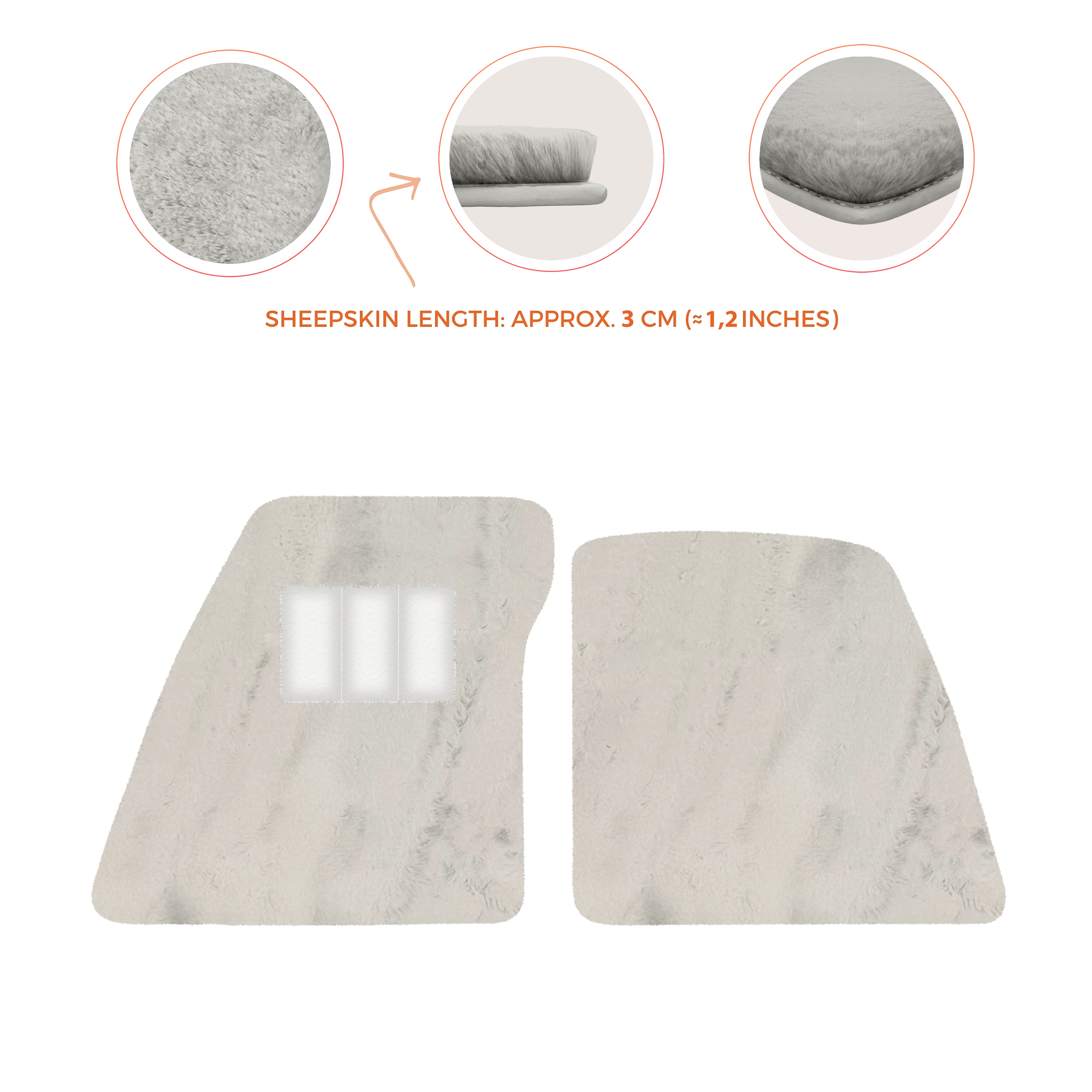 Ferrari 296 GTS (2022-2025) - Sheepskin Length, Various Color Options Custom Fit Premium Velour Floor Mats