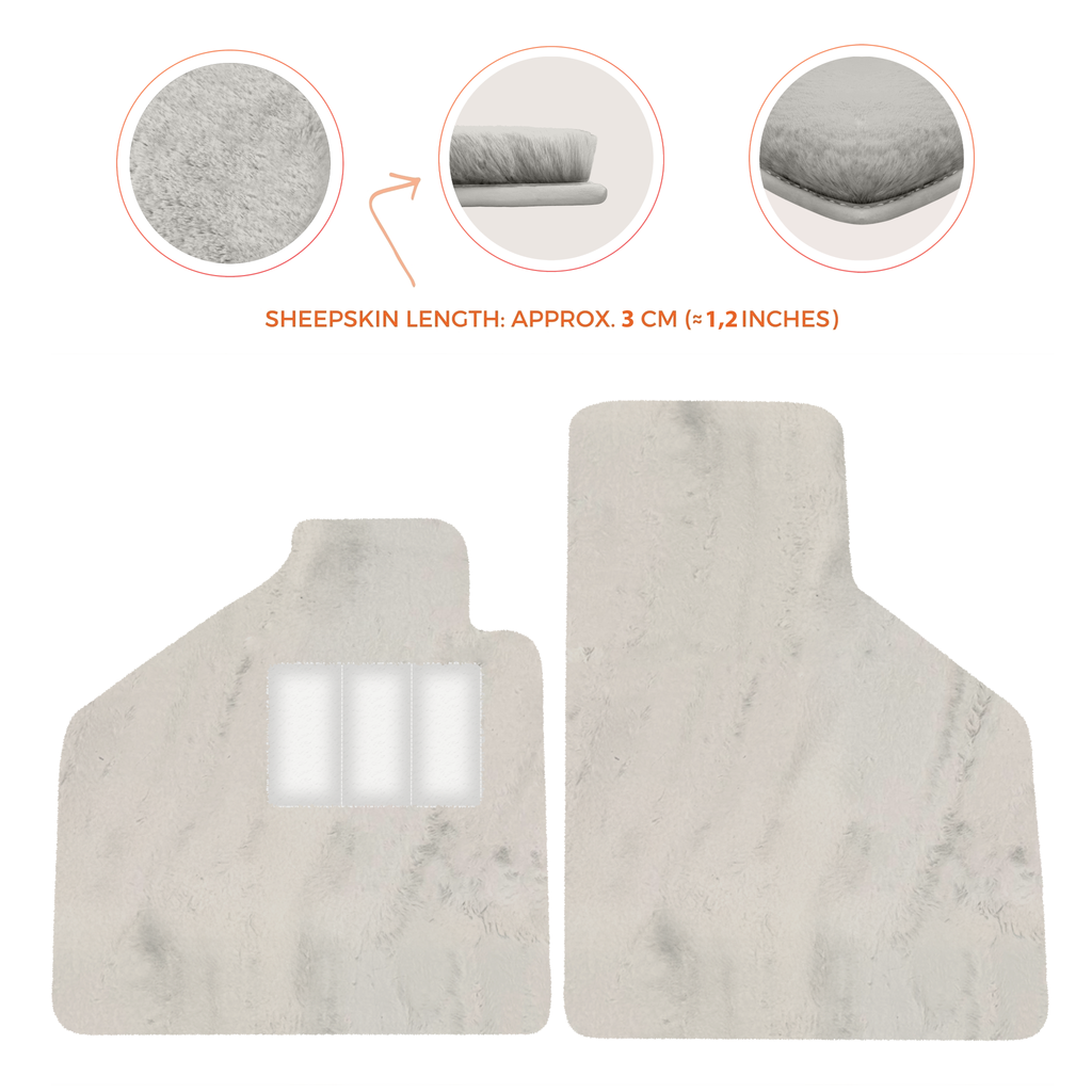 Lamborghini Diablo (1990-2001) - Sheepskin Length, Various Color Options Custom Fit Premium Velour Floor Mats