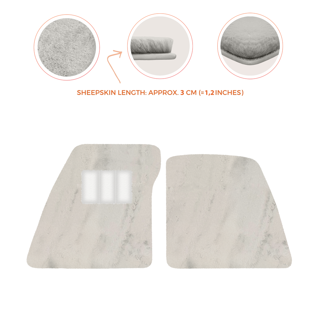 Ferrari 296 GTS (2022-2025) - Sheepskin Length, Various Color Options Custom Fit Premium Velour Floor Mats