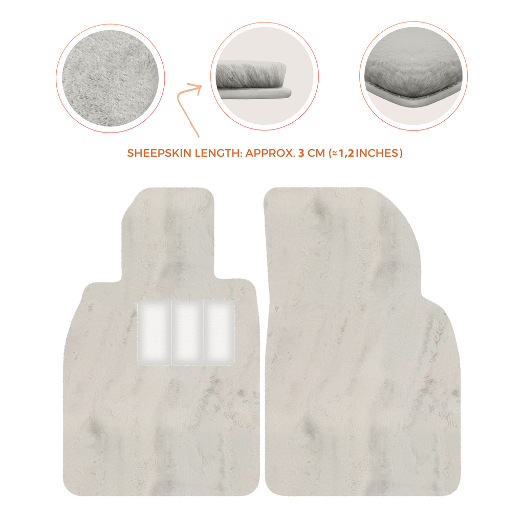 Porsche 718 Boxster (2016-2023) - Sheepskin Length, Various Color Options Custom Fit Premium Velour Floor Mats