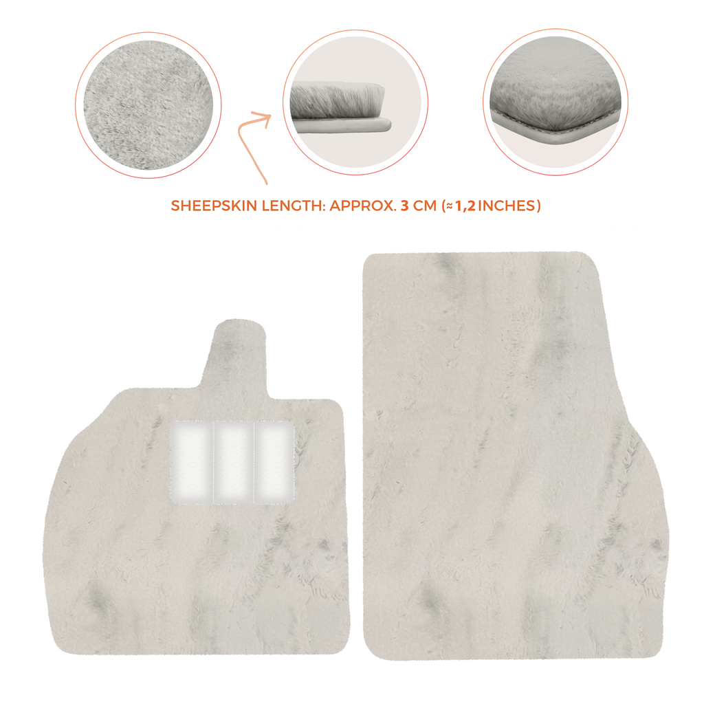 Lamborghini Revuelto (2024-2025) - Sheepskin Length, Various Color Options Custom Fit Premium Velour Floor Mats