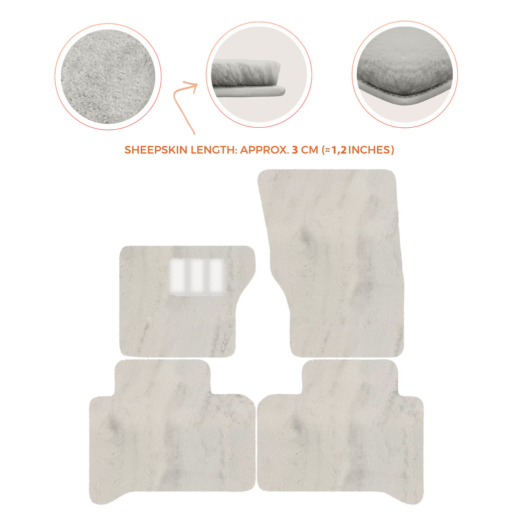 Range Rover (2012-2022) 4-5 Seater - Sheepskin Length, Various Color Options Custom Fit Premium Velour Floor Mats