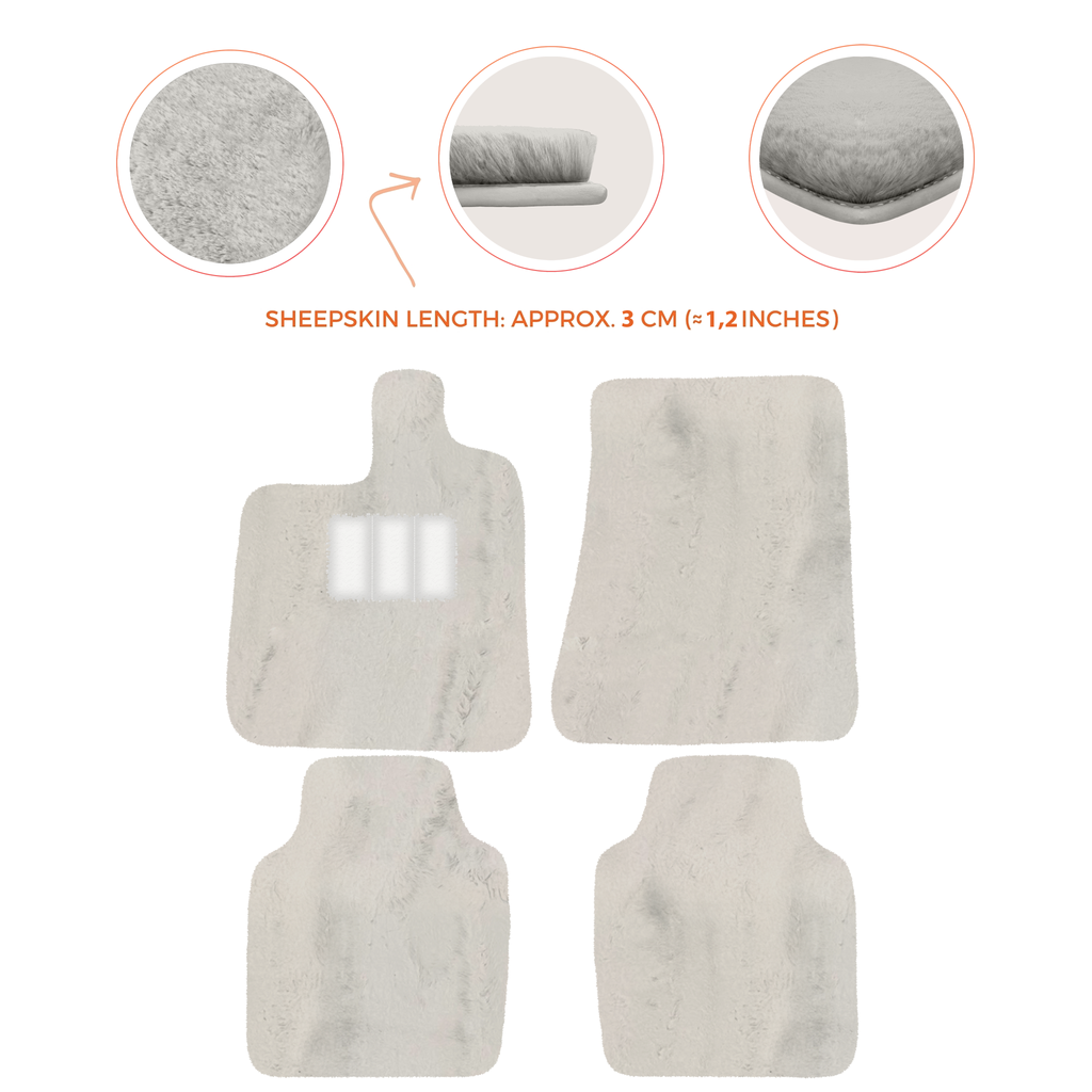 Ferrari Purosangue (2023-2024) - Sheepskin Length, Various Color Options Custom Fit Premium Velour Floor Mats