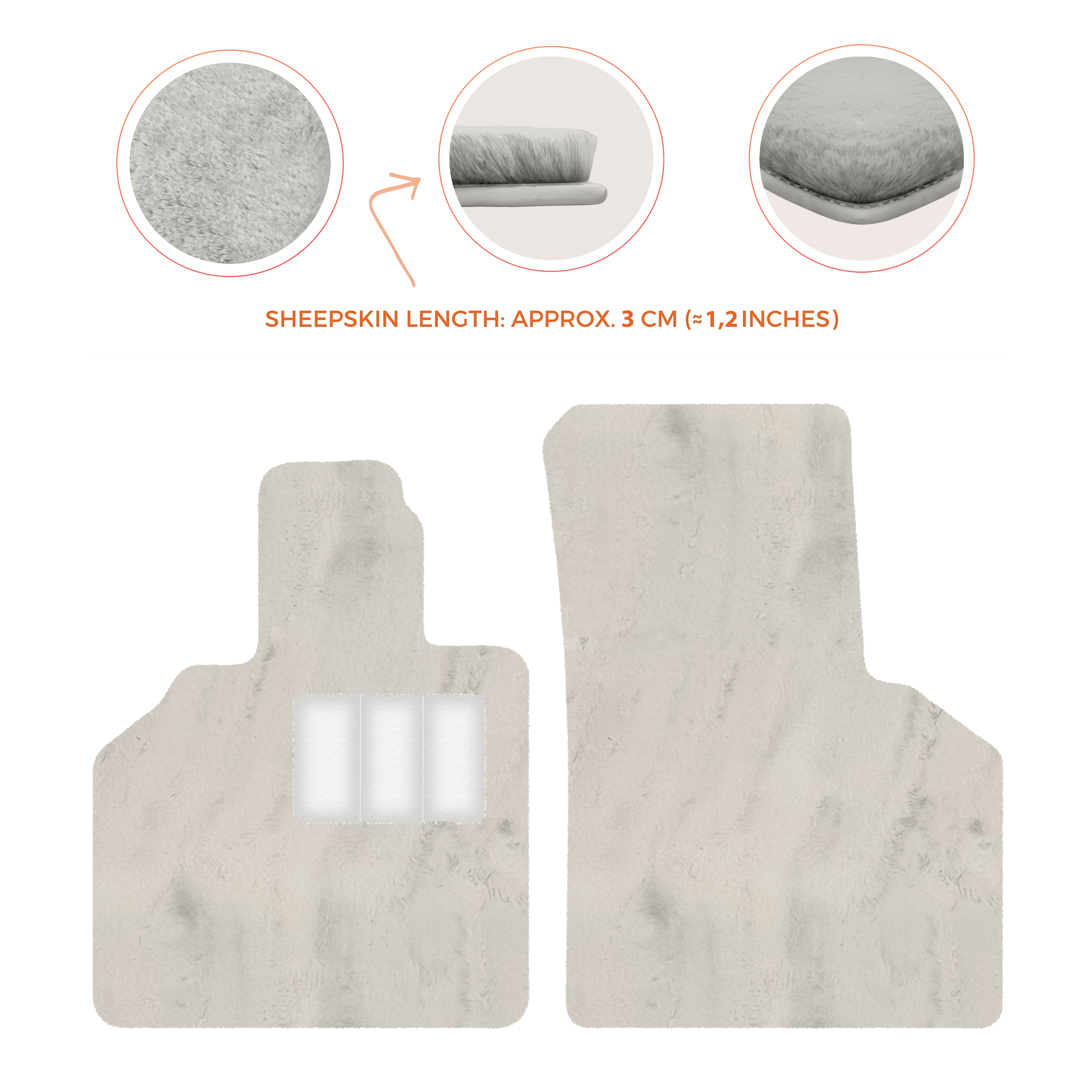 Lamborghini Gallardo (2004-2014) - Sheepskin Length, Various Color Options Custom Fit Premium Velour Floor Mats