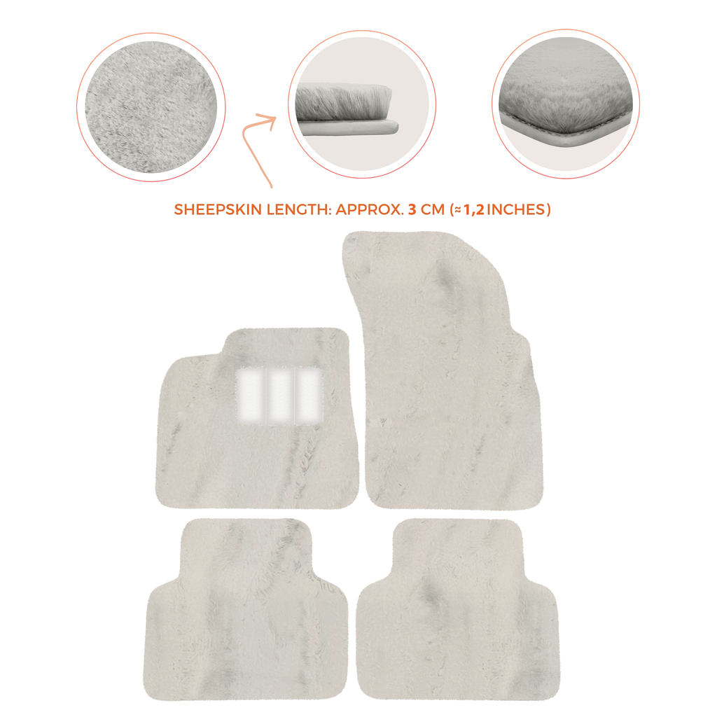 Lamborghini Urus (2018-2026) - Sheepskin Length, Various Color Options Custom Fit Premium Velour Floor Mats